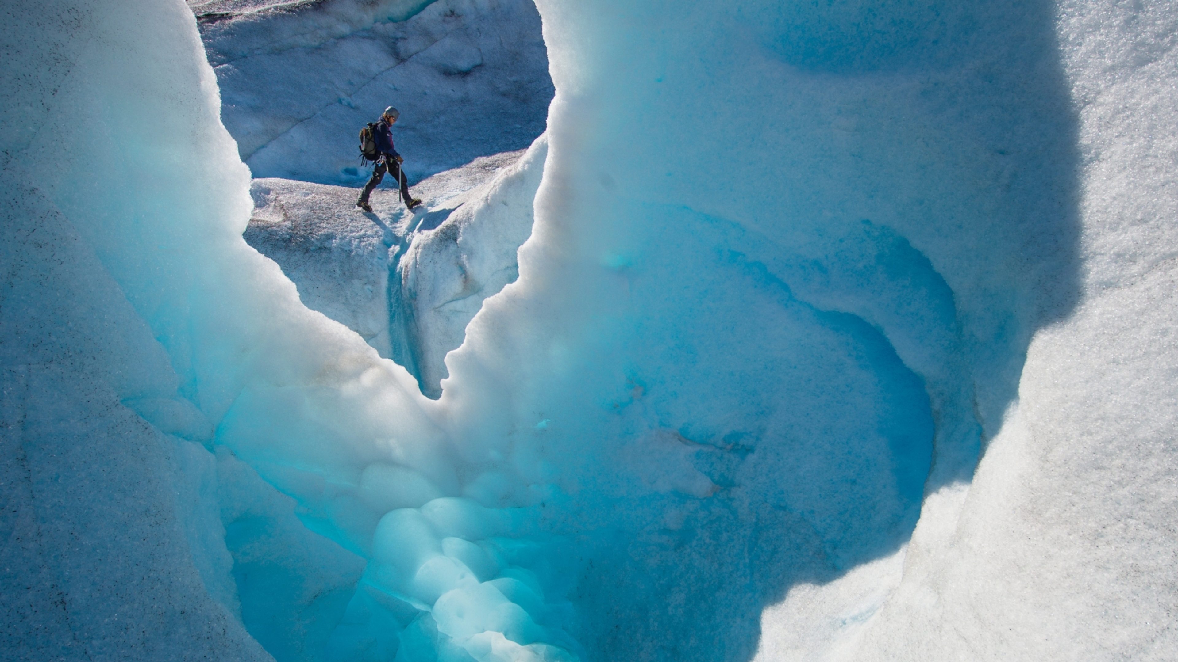 Glacier hike on Nigardsbreen in Fjord Norway