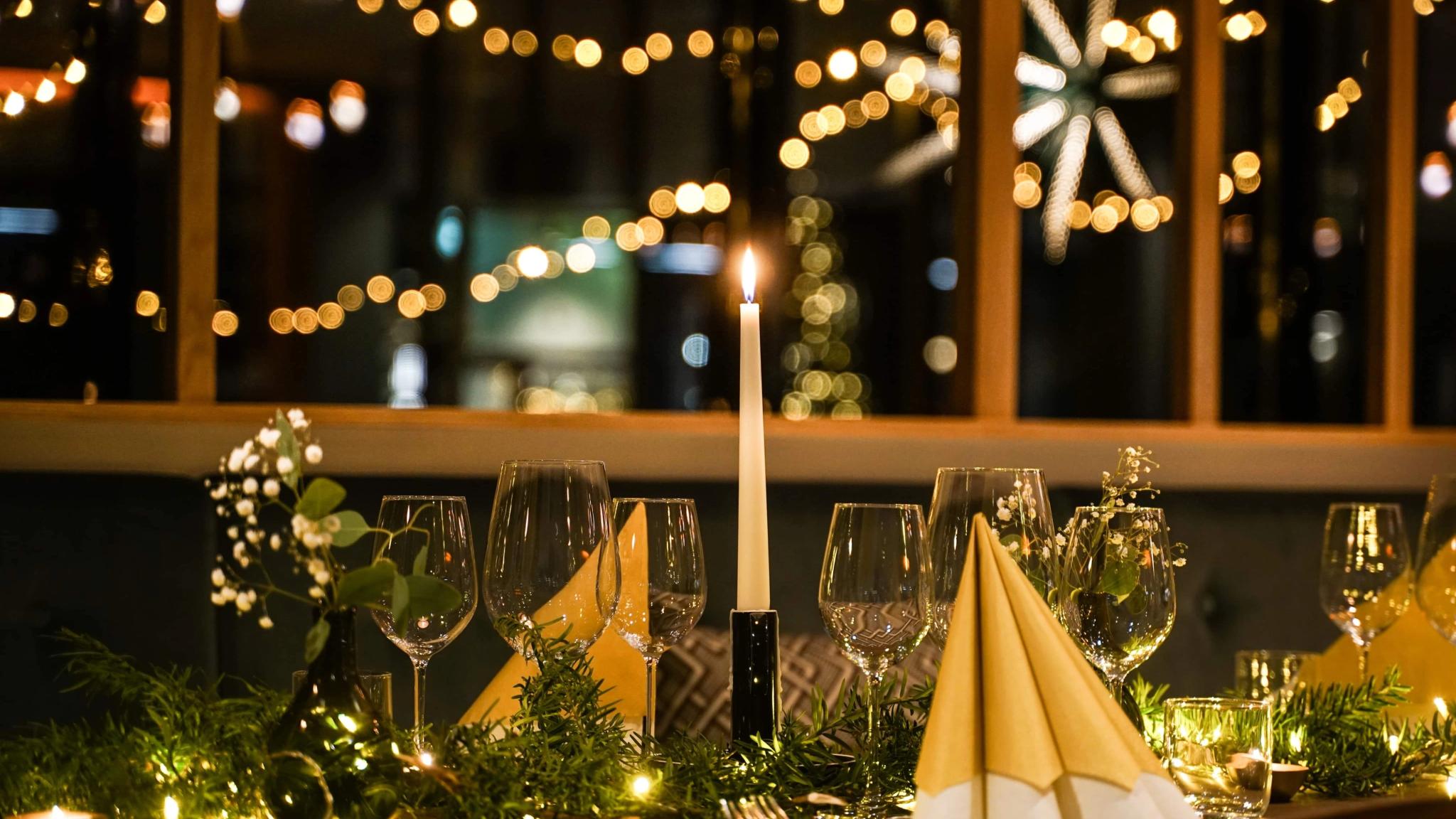 Christmas table at Hardangerfjord Hotel
