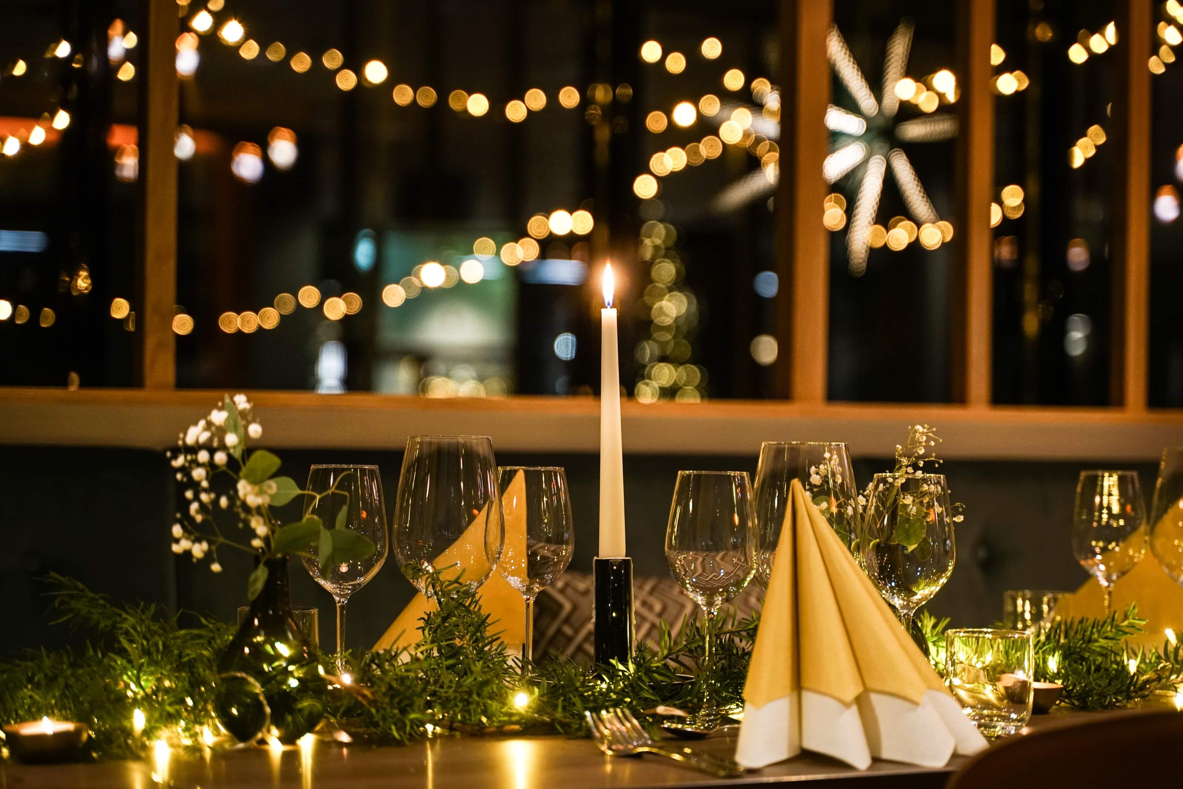 Christmas table at Hardangerfjord Hotel