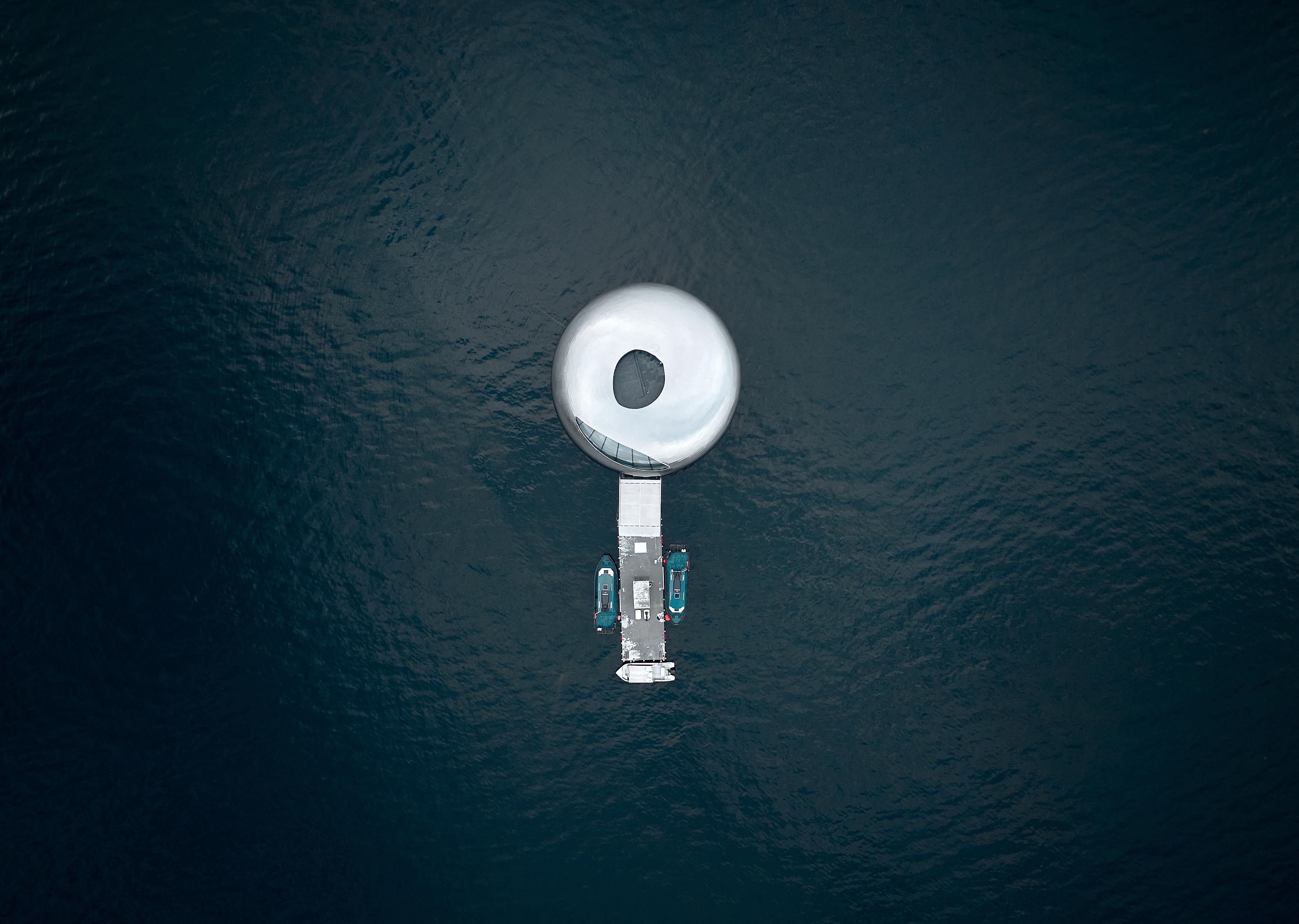 The Salmon Eye visitor centre in the Hardangerfjord