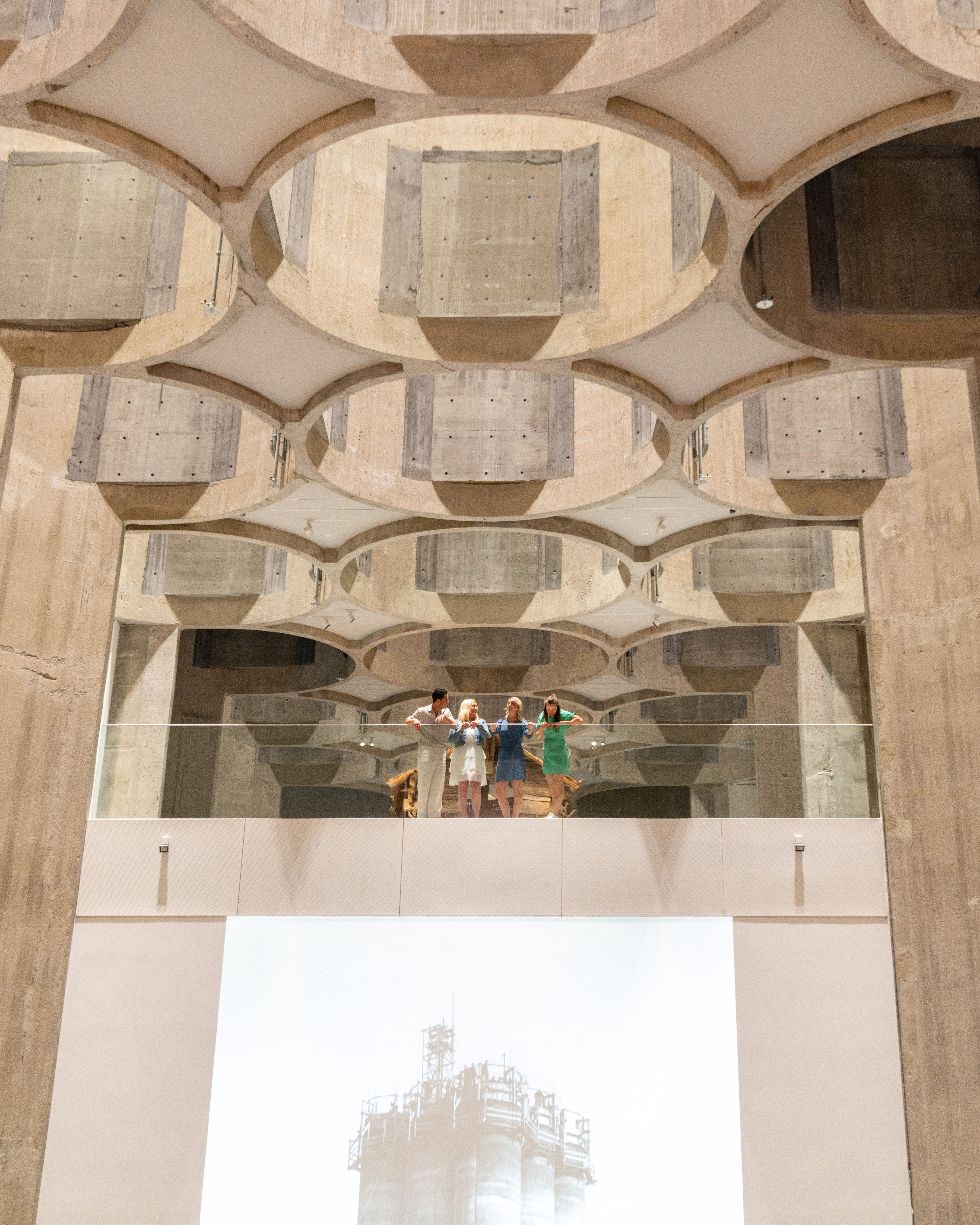 Friend group at Kunstsilo in Kristiansand, Southern Norway