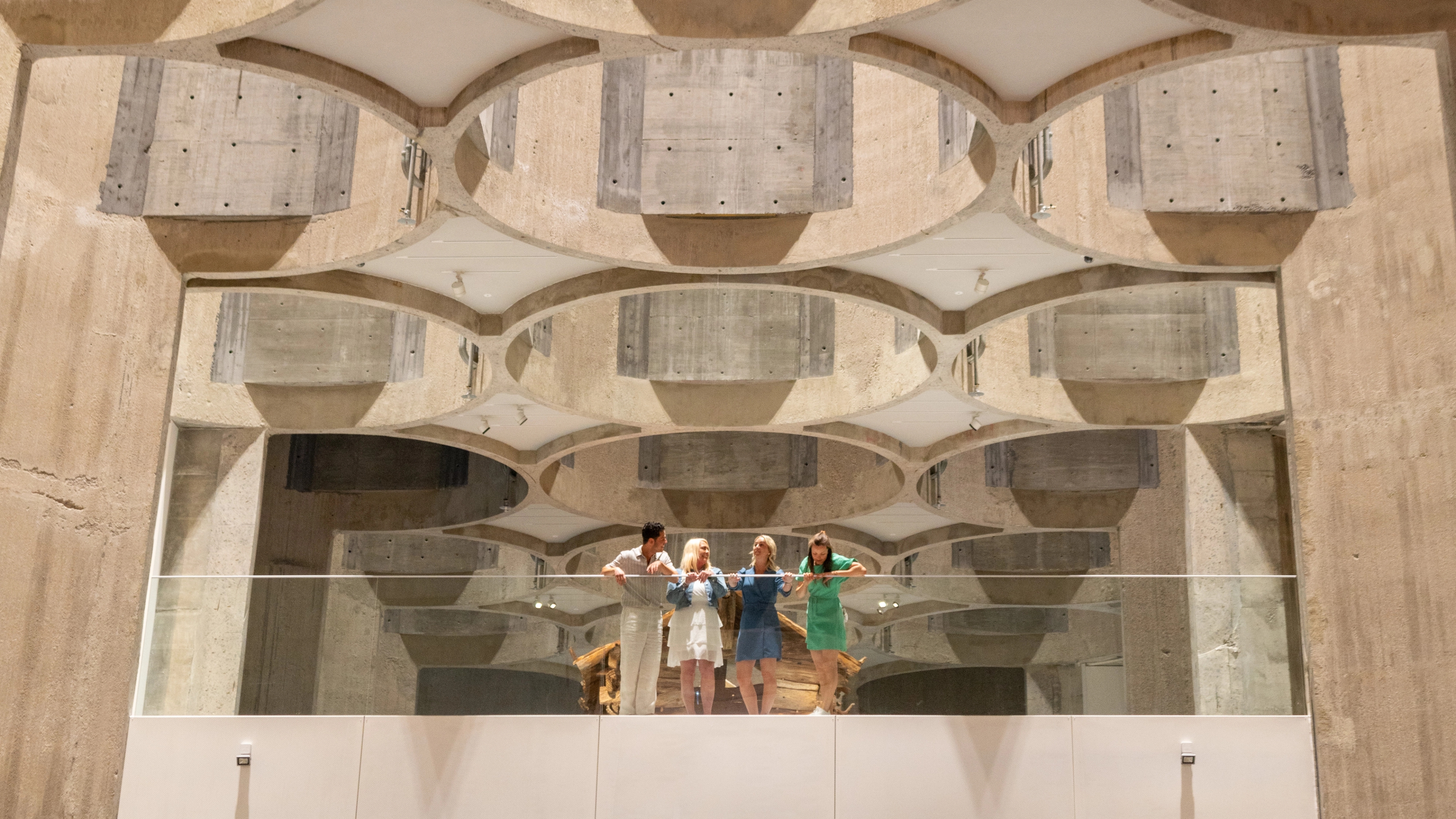 Friend group at Kunstsilo in Kristiansand, Southern Norway