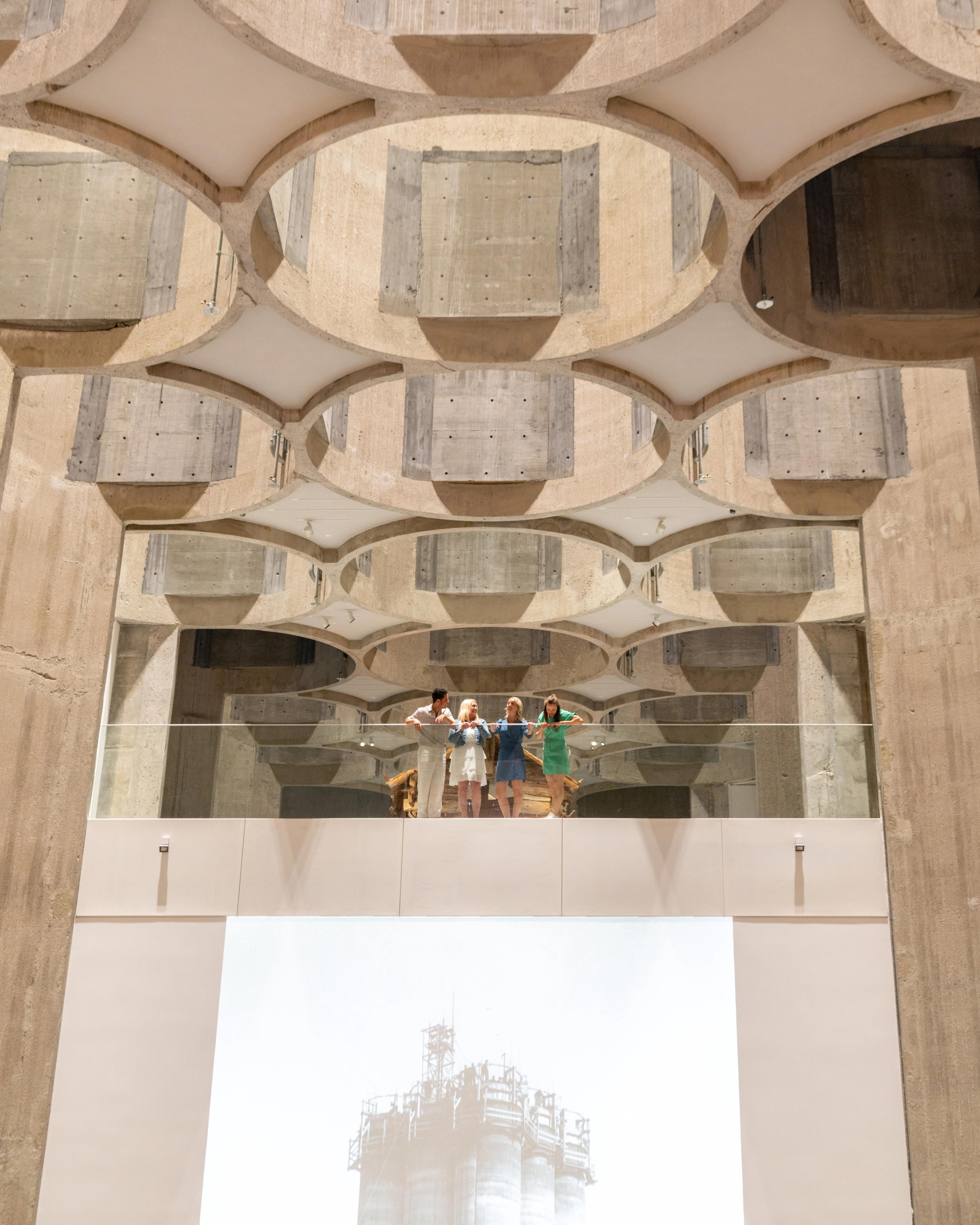 Friend group at Kunstsilo in Kristiansand, Southern Norway