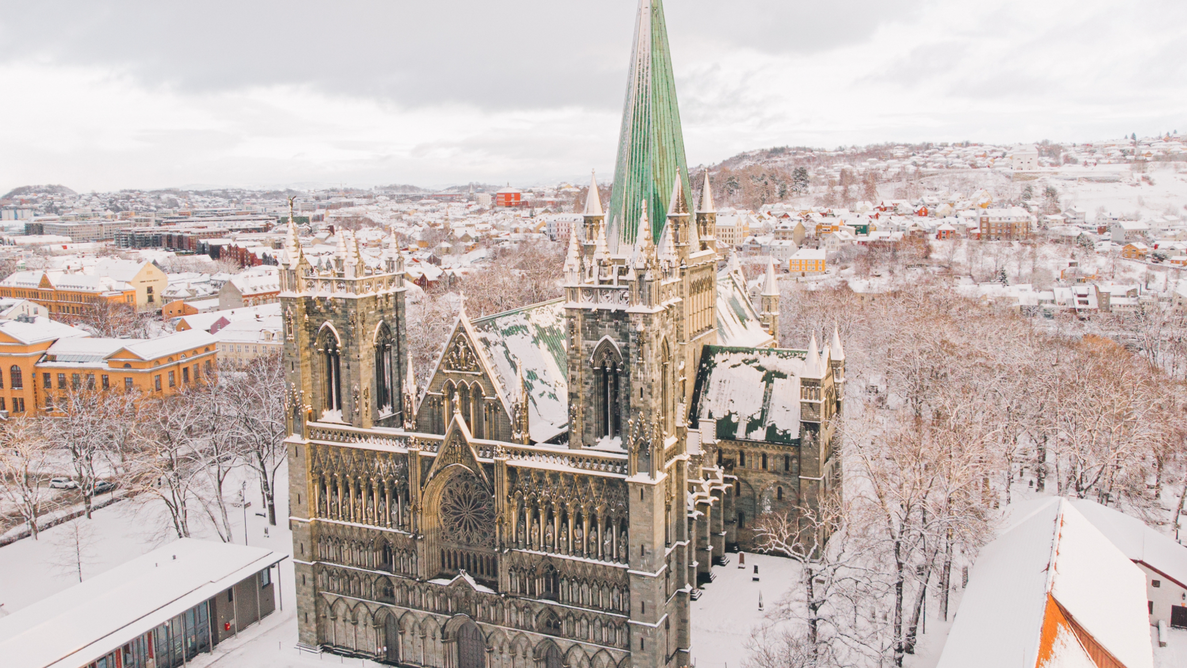 The Nidarosdomen cathedral in Trondheim, Trøndelag