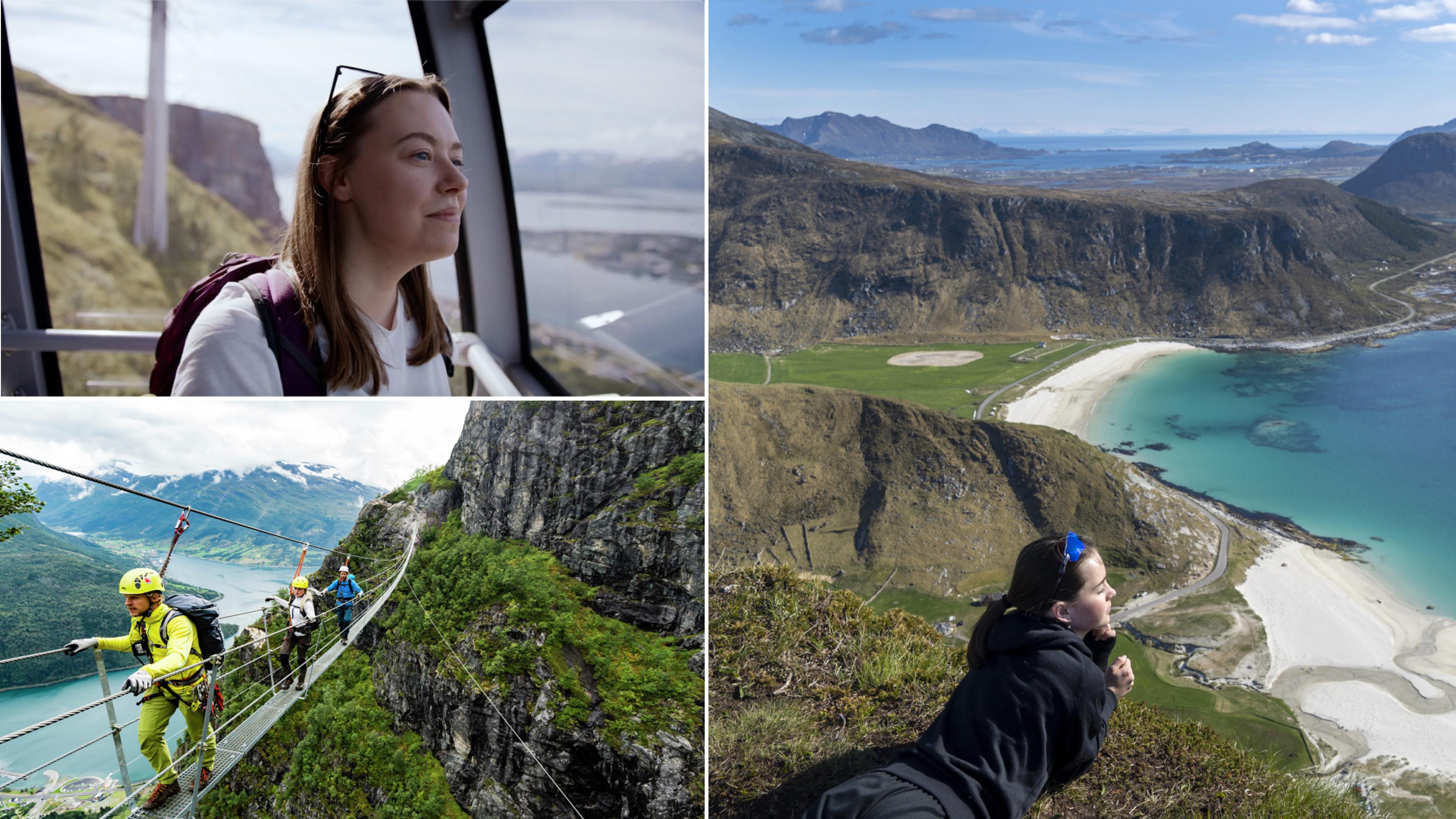 Mixed photo of people traveling