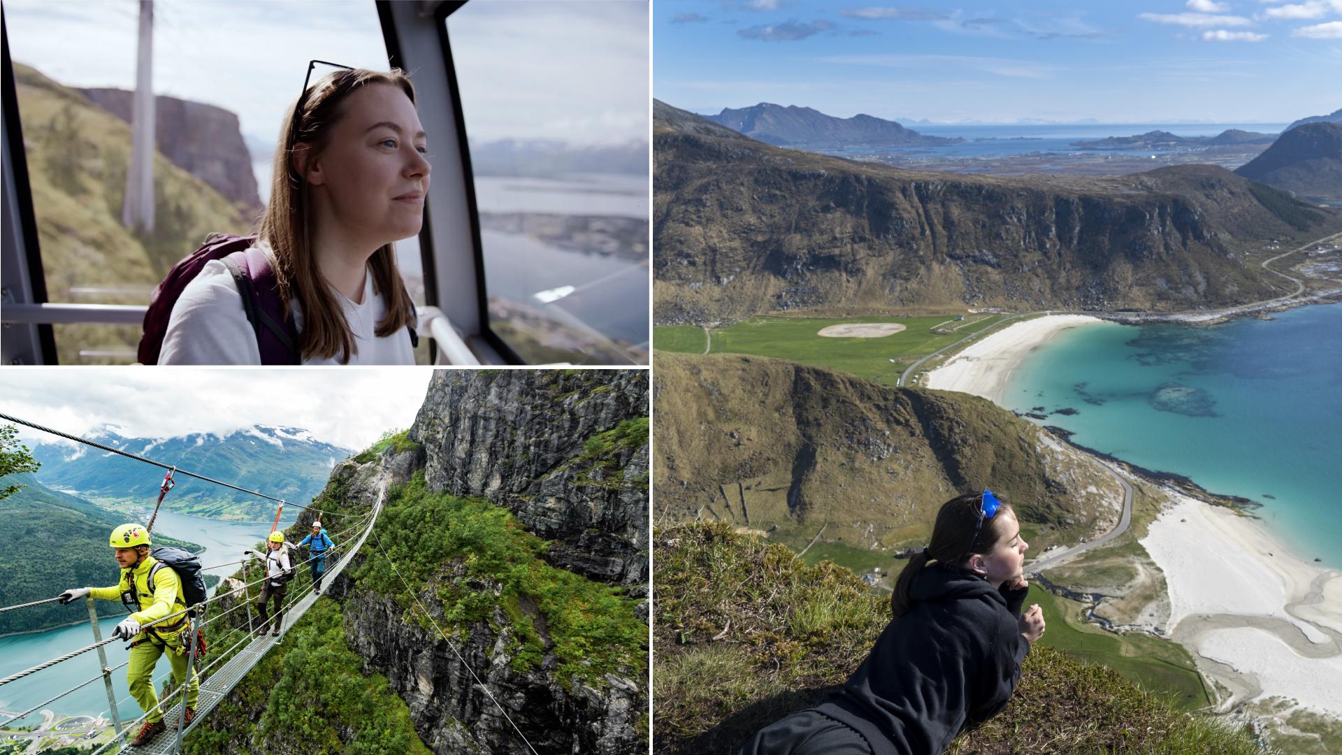 Mixed photo of people traveling