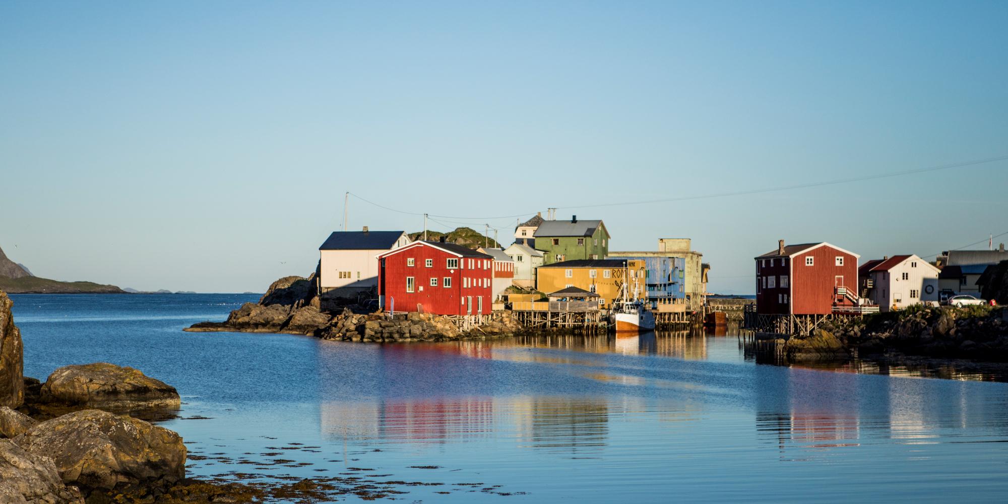 The fishing village Nyksund in Vesterålen in Northern Norway