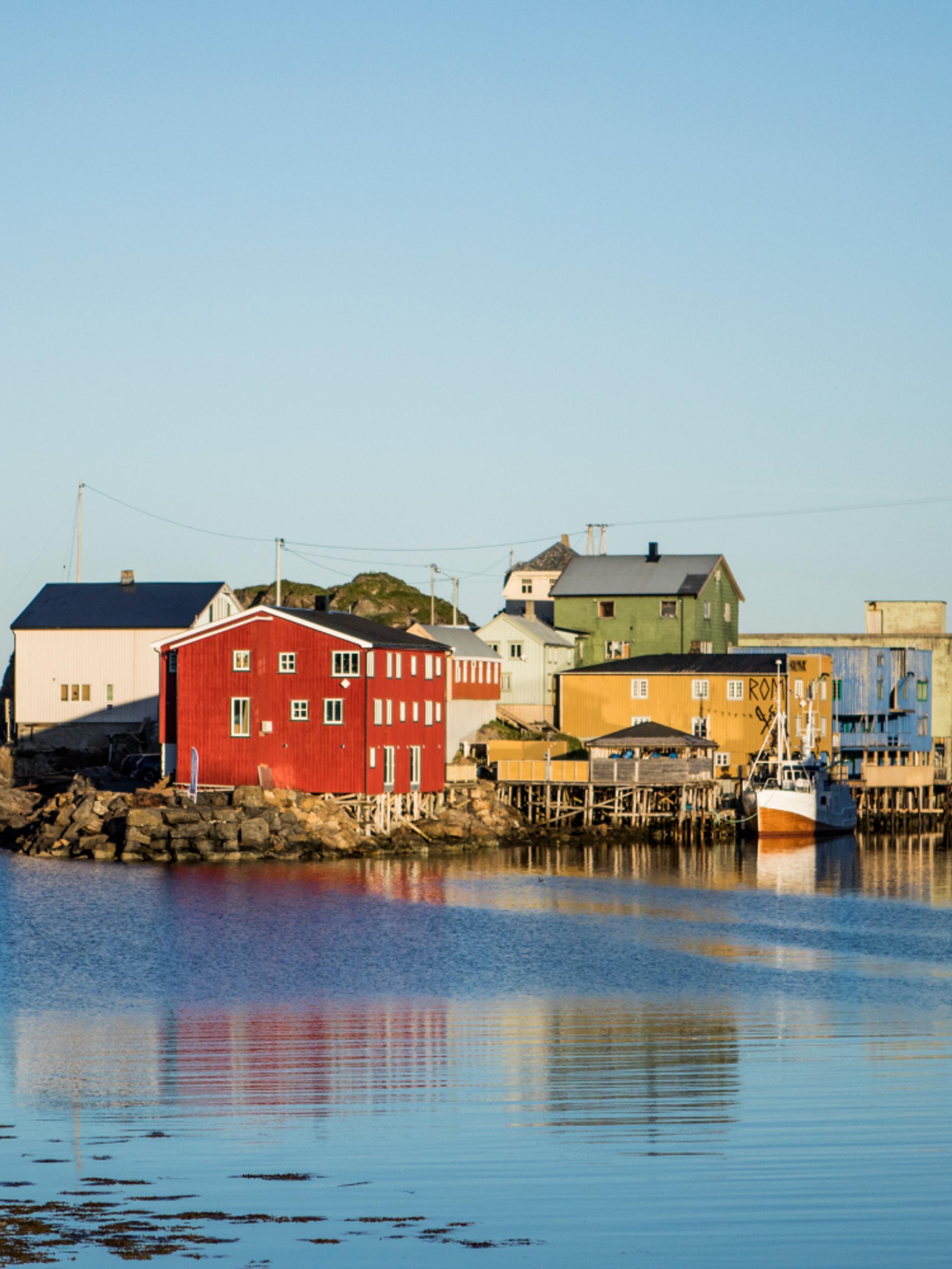 The fishing village Nyksund in Vesterålen in Northern Norway