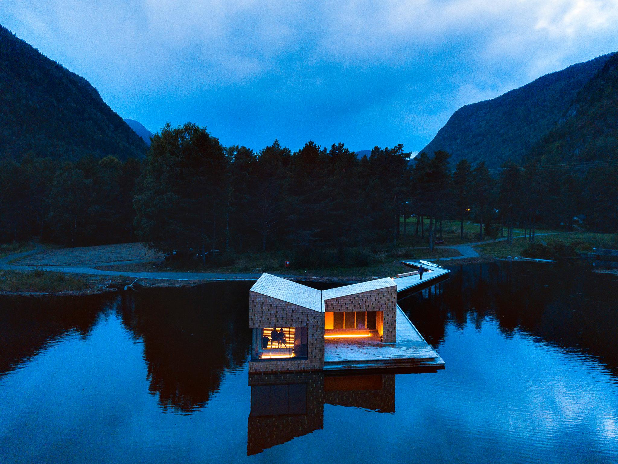 Die Soria Moria Sauna in der Telemark, Ostnorwegen