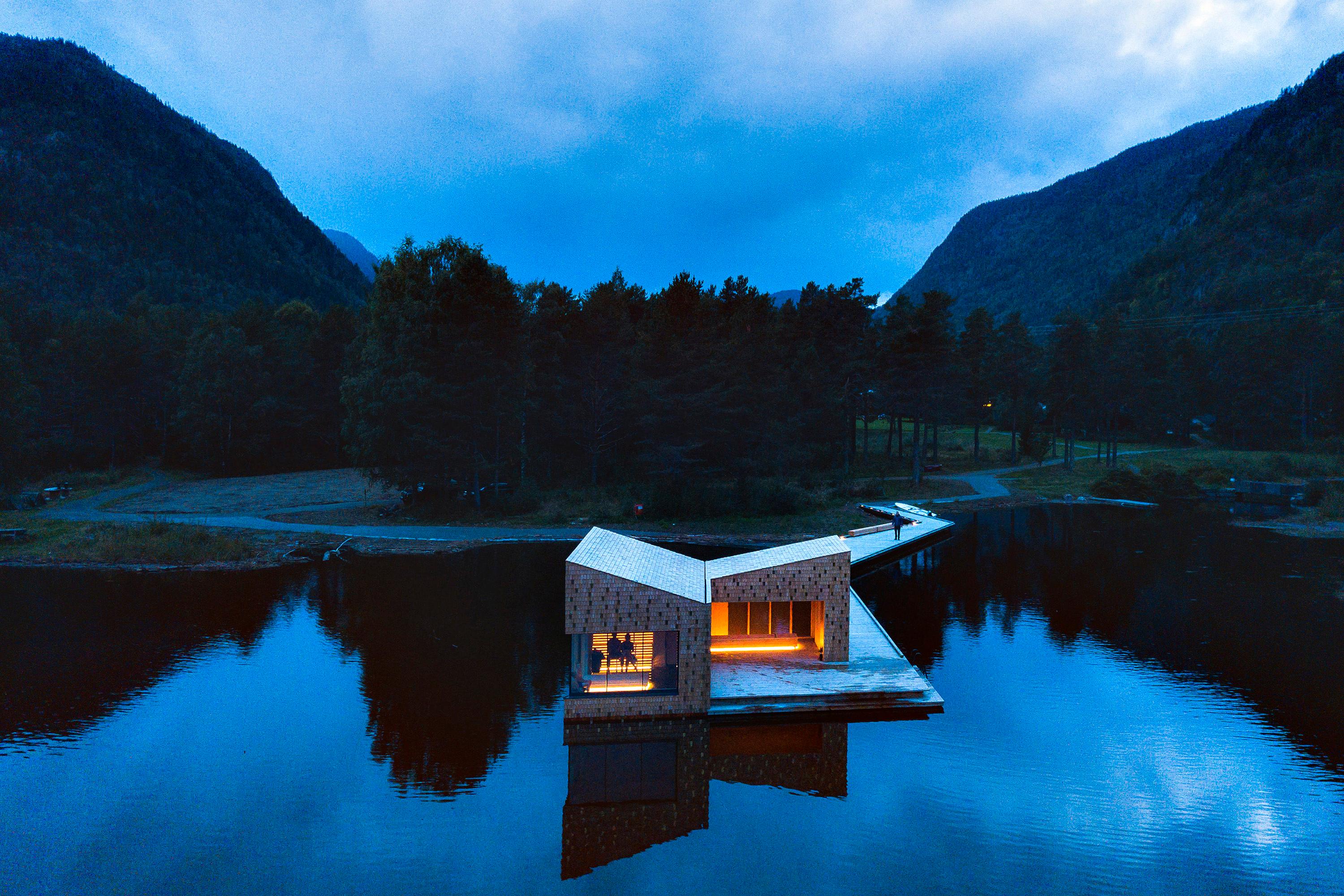 Die Soria Moria Sauna in der Telemark, Ostnorwegen