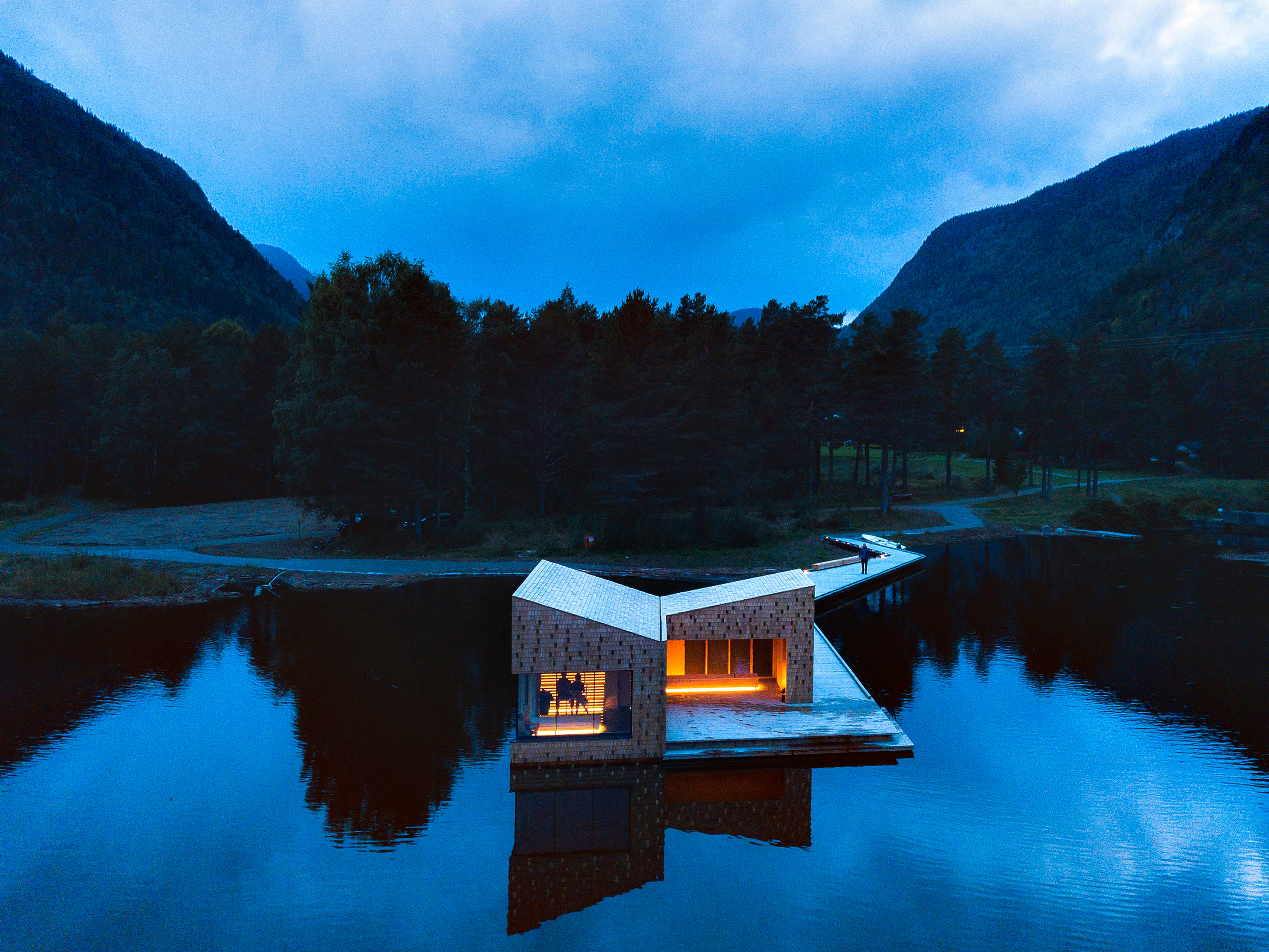 Die Soria Moria Sauna in der Telemark, Ostnorwegen