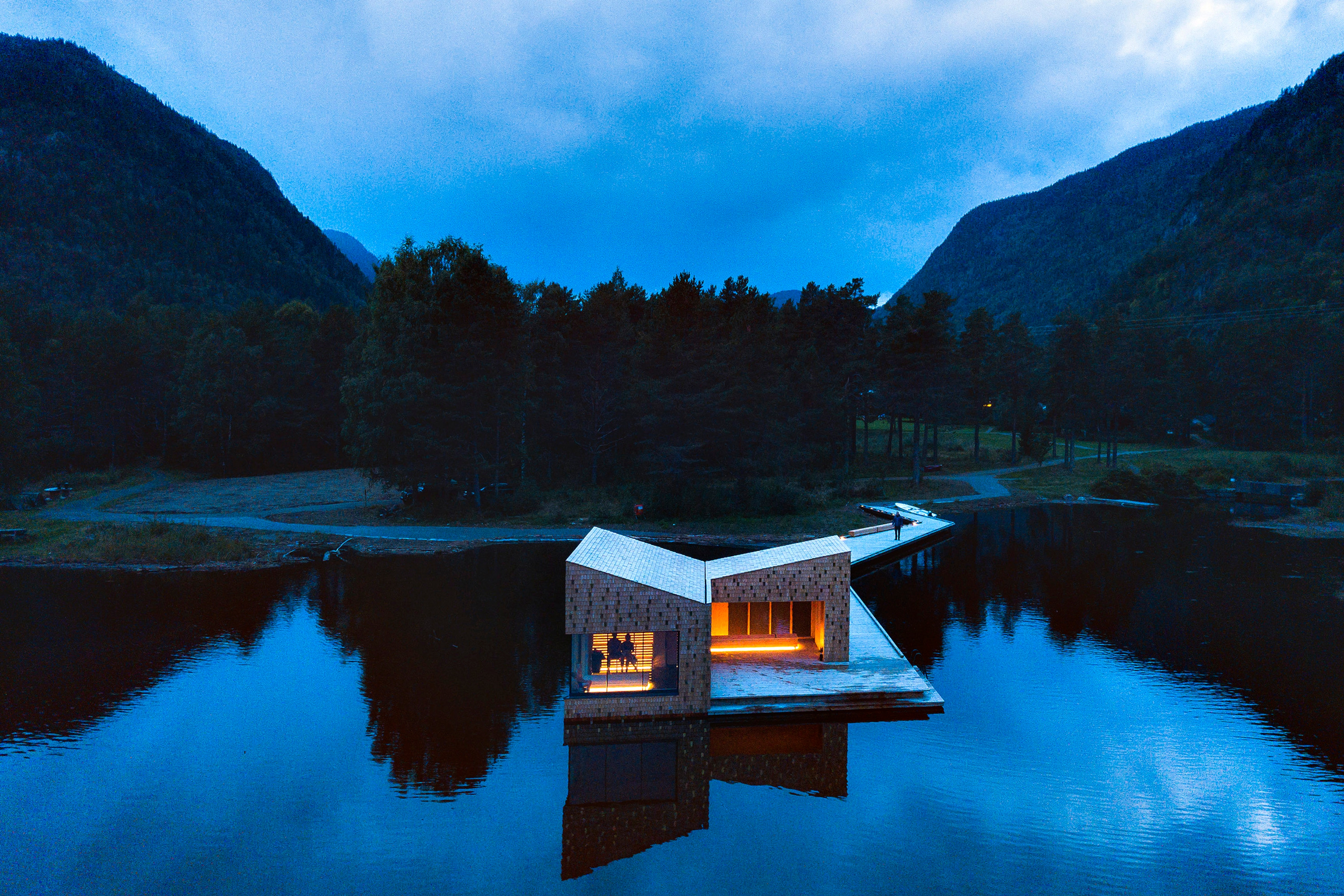 Die Soria Moria Sauna in der Telemark, Ostnorwegen
