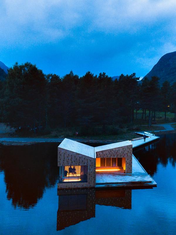 Die Soria Moria Sauna in der Telemark, Ostnorwegen