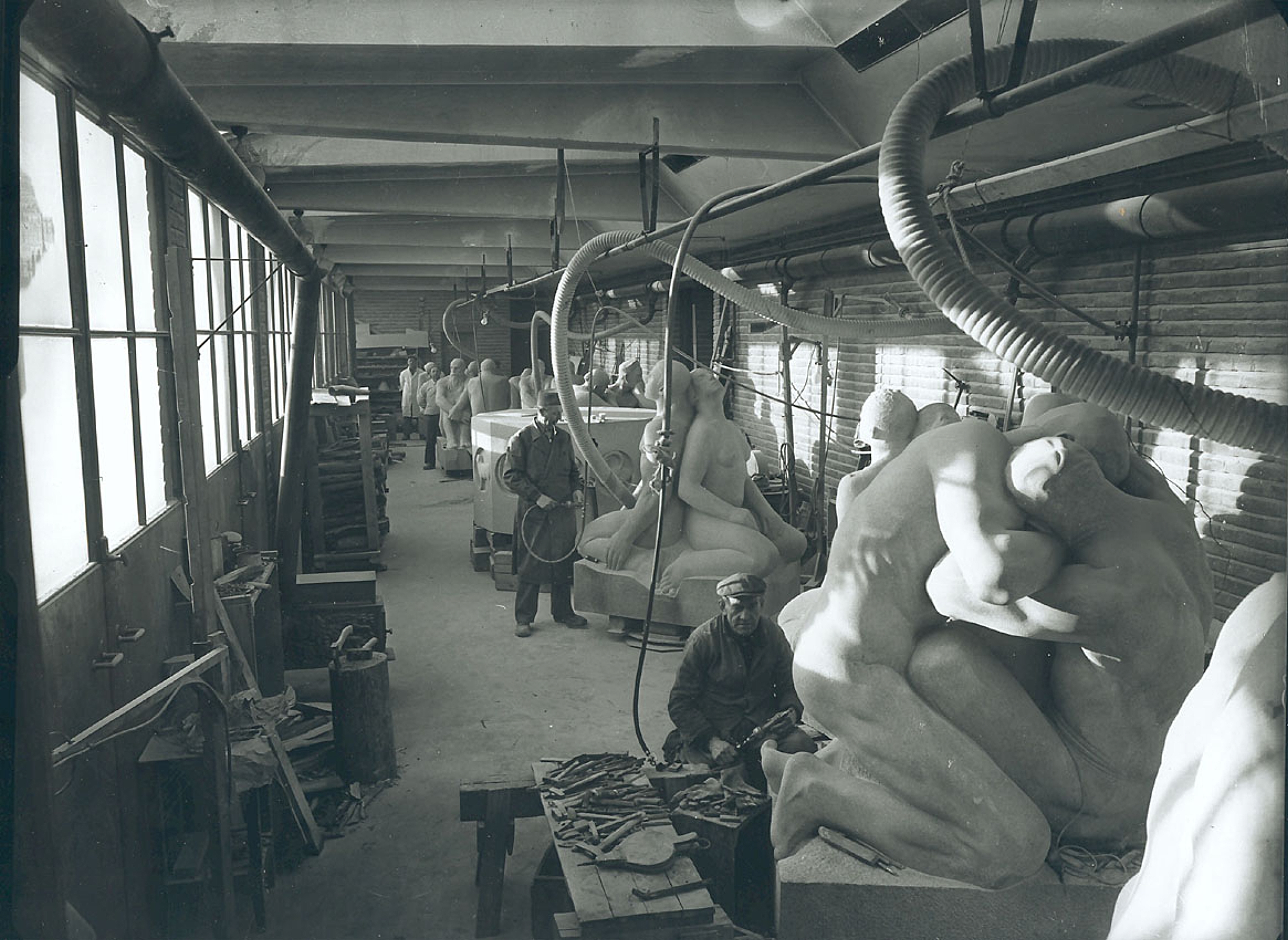 Der Vigeland Skulpturenpark in der Entstehung