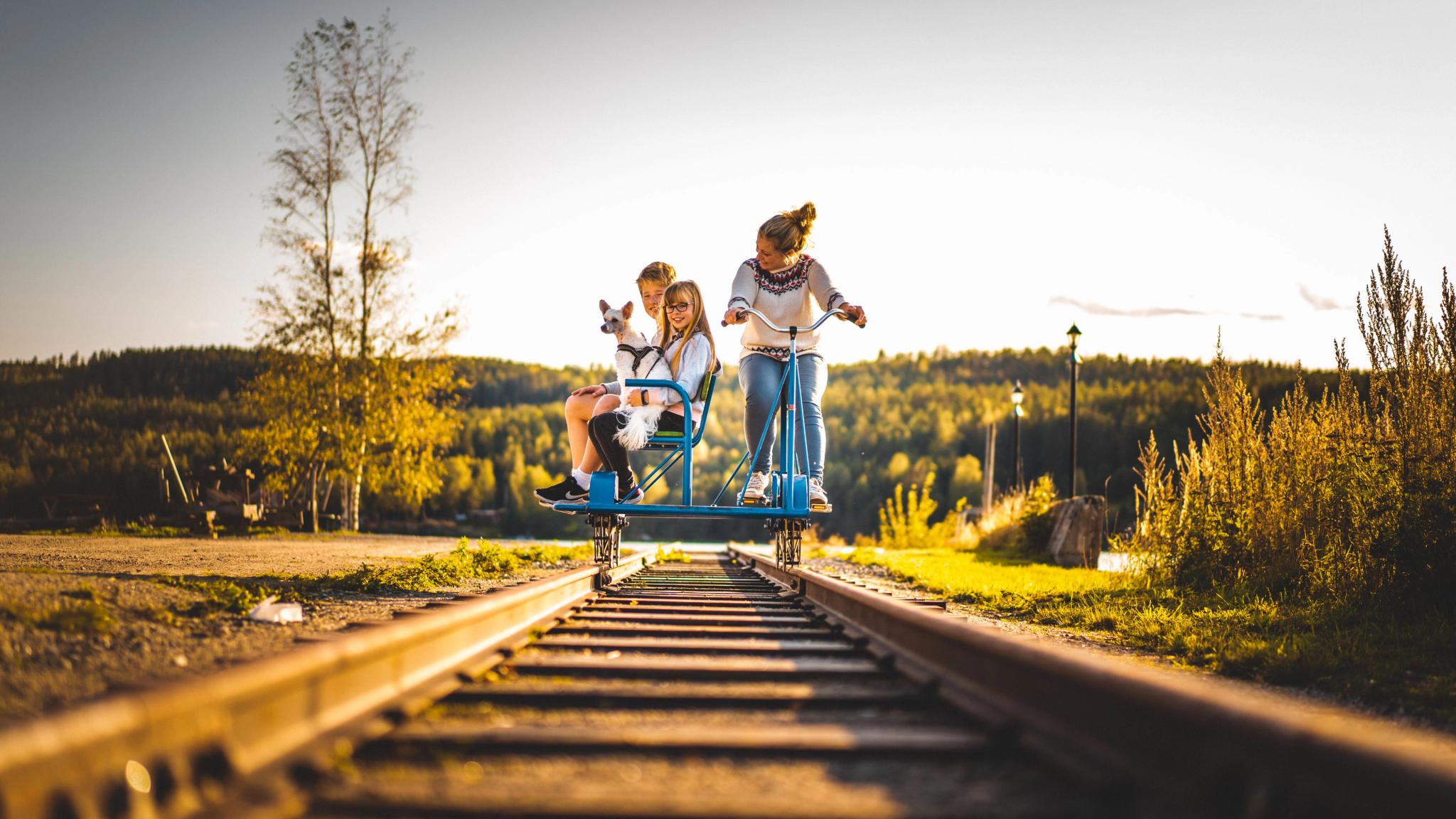 The old railway Tertitten close to Haldenkanalen.