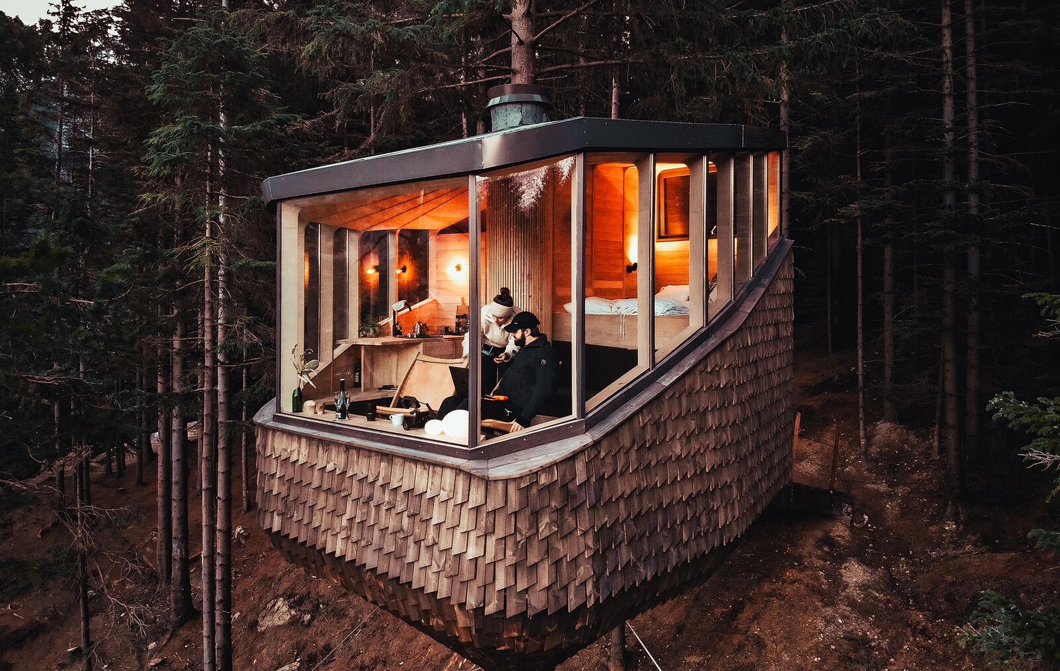 Woodnest tree top hut, Hardanger