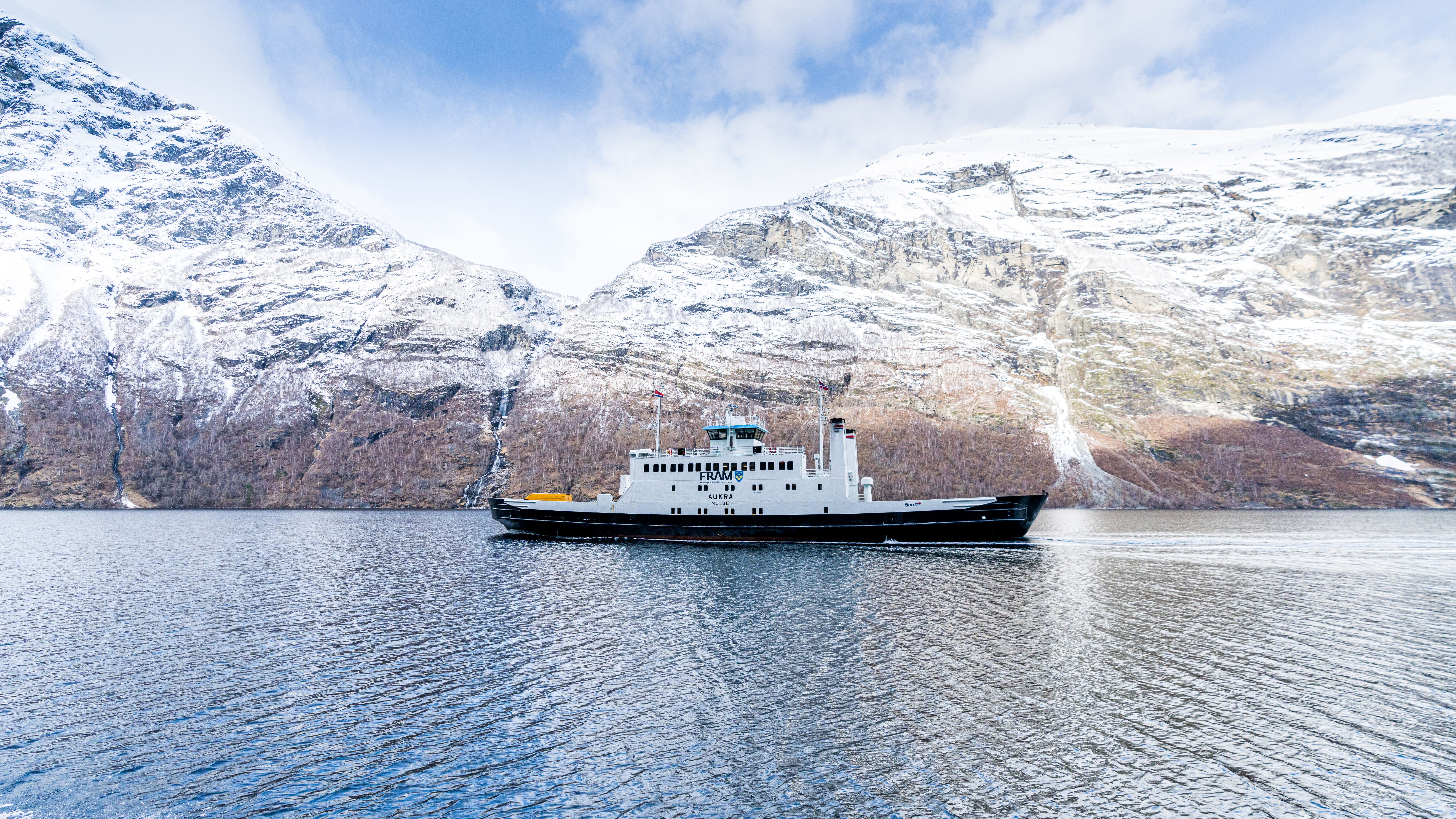 The car ferry, Fram, between Geiranger and Hellesylt