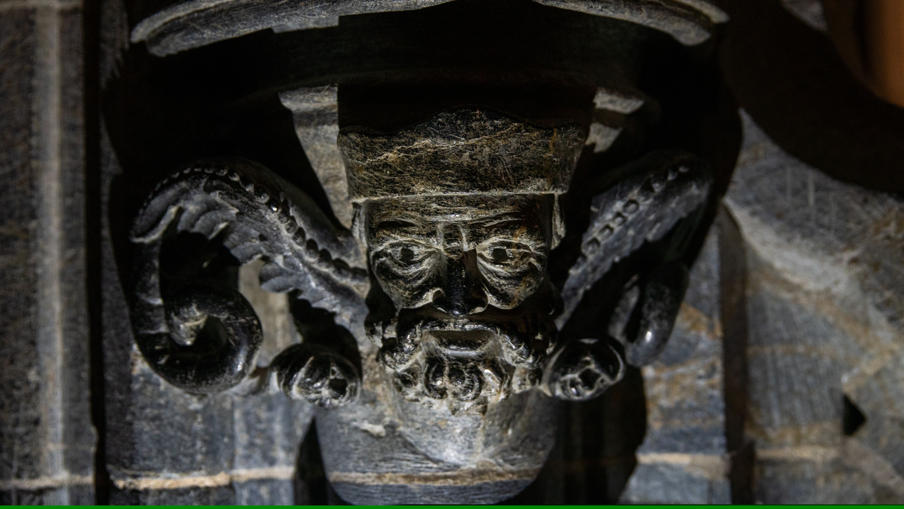 Sculptures in Nidarosdomen cathedral in Trondheim