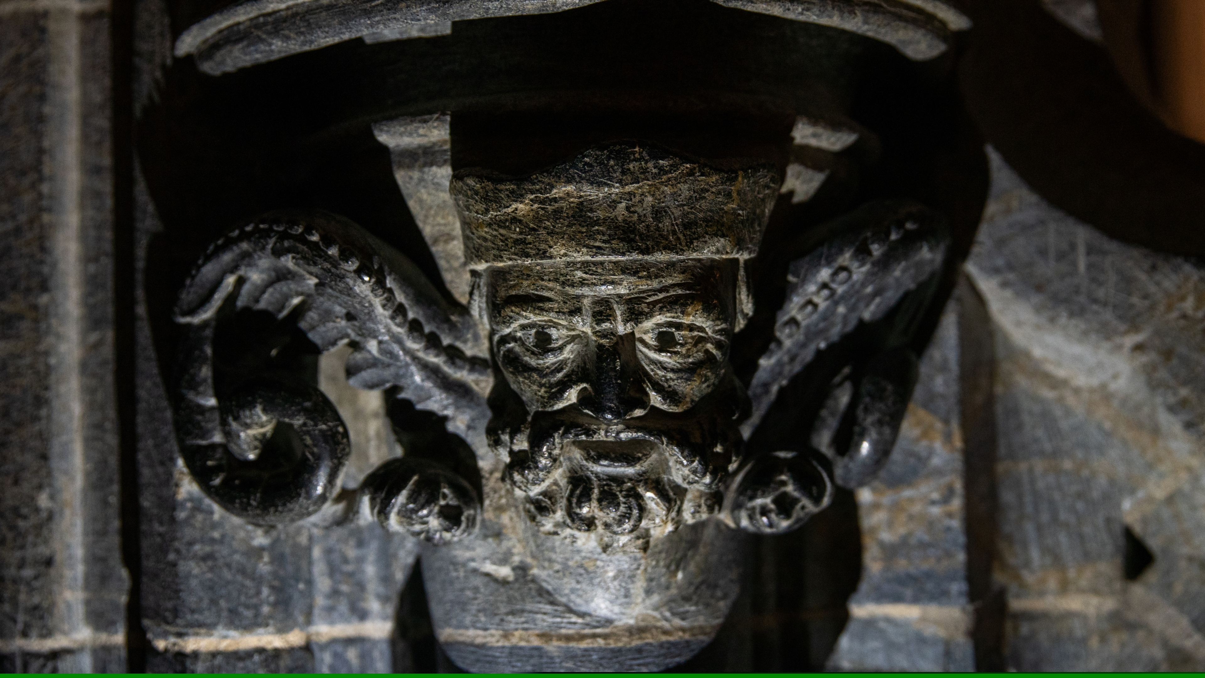 Sculptures in Nidarosdomen cathedral in Trondheim