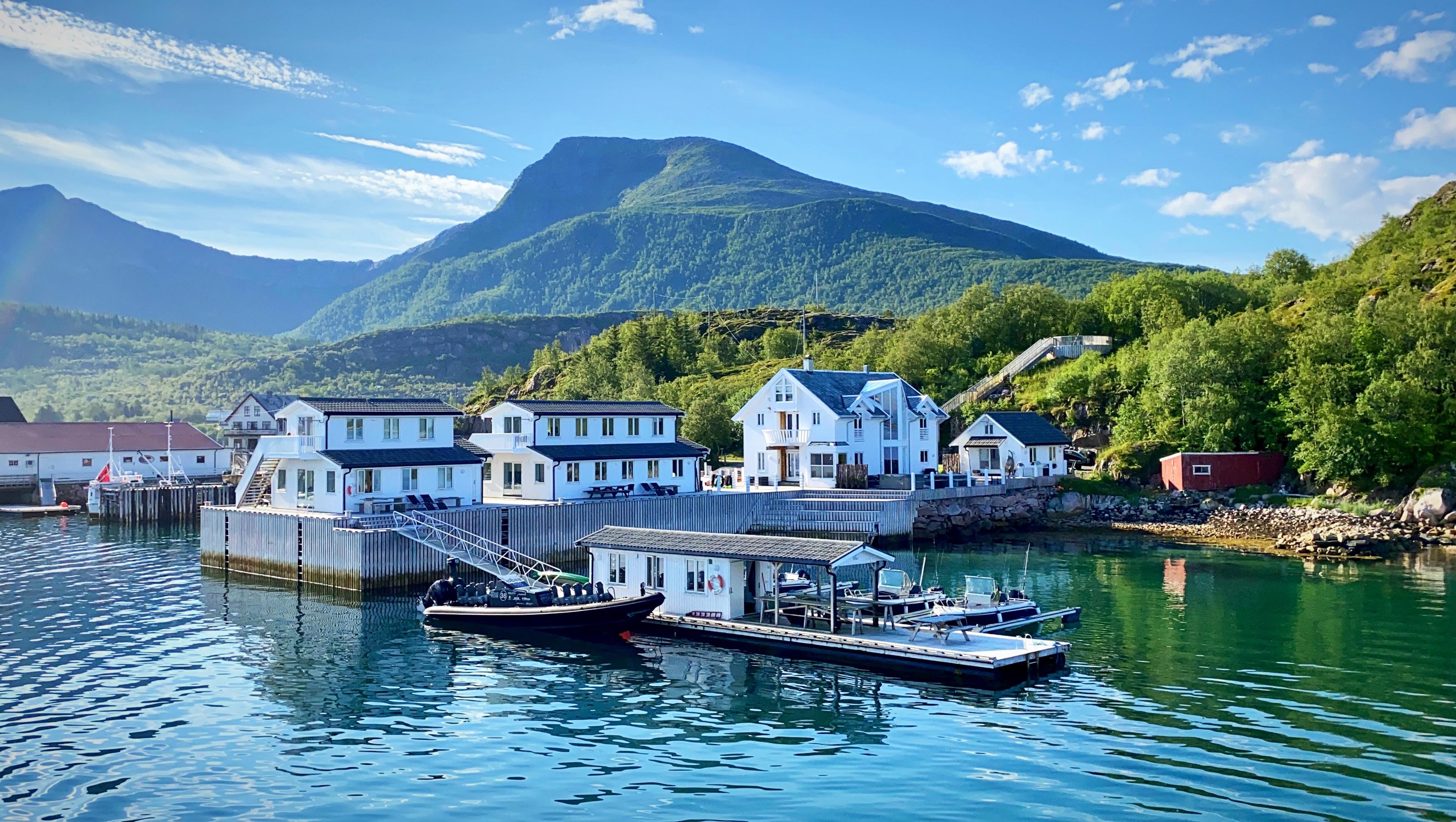 A hotel on a pier in Northern Norway