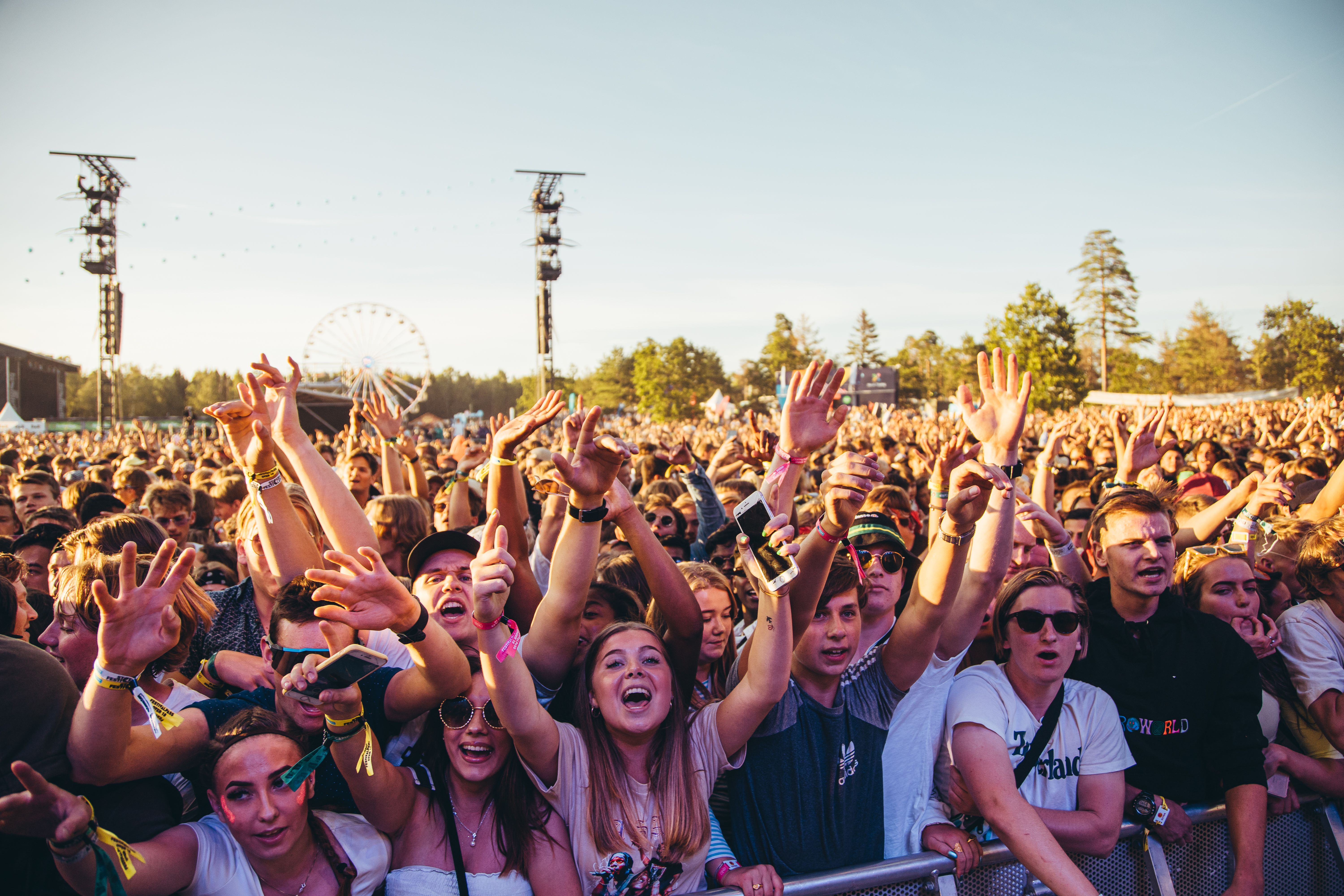 Crowded concert during the Stavernfestivalen in Larvik