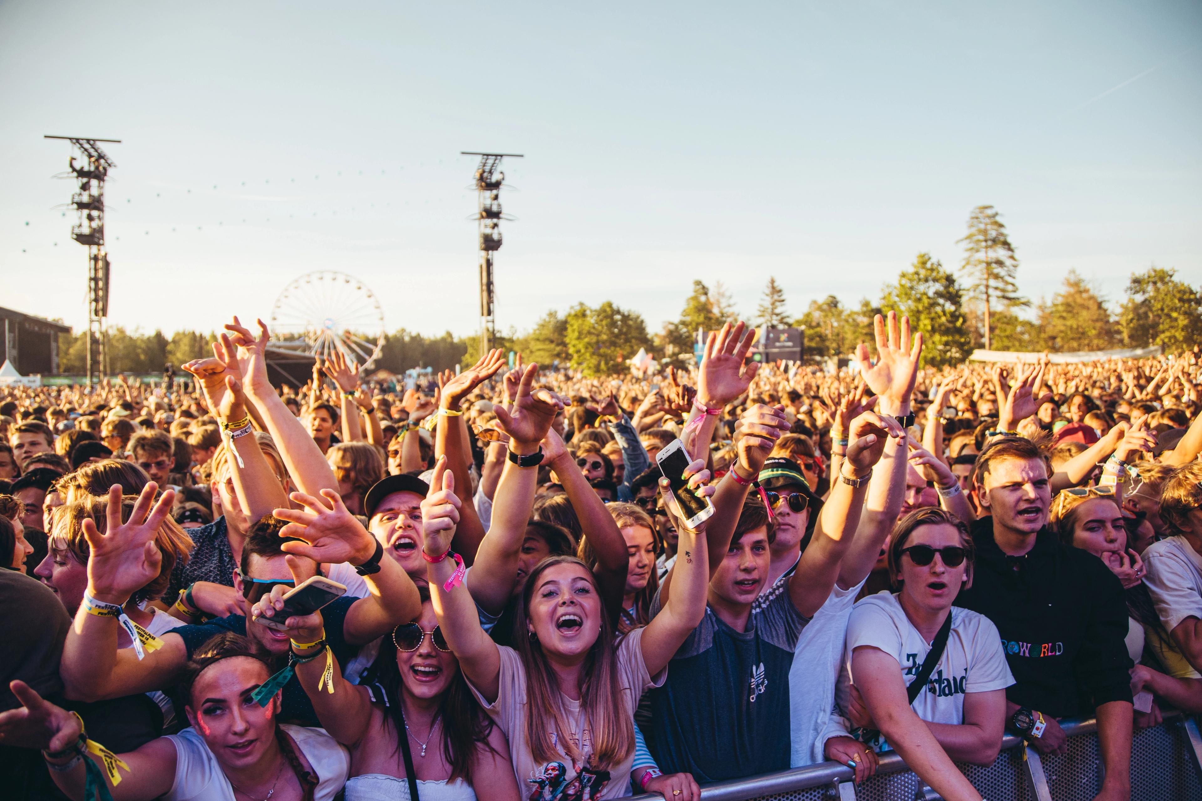 Crowded concert during the Stavernfestivalen in Larvik