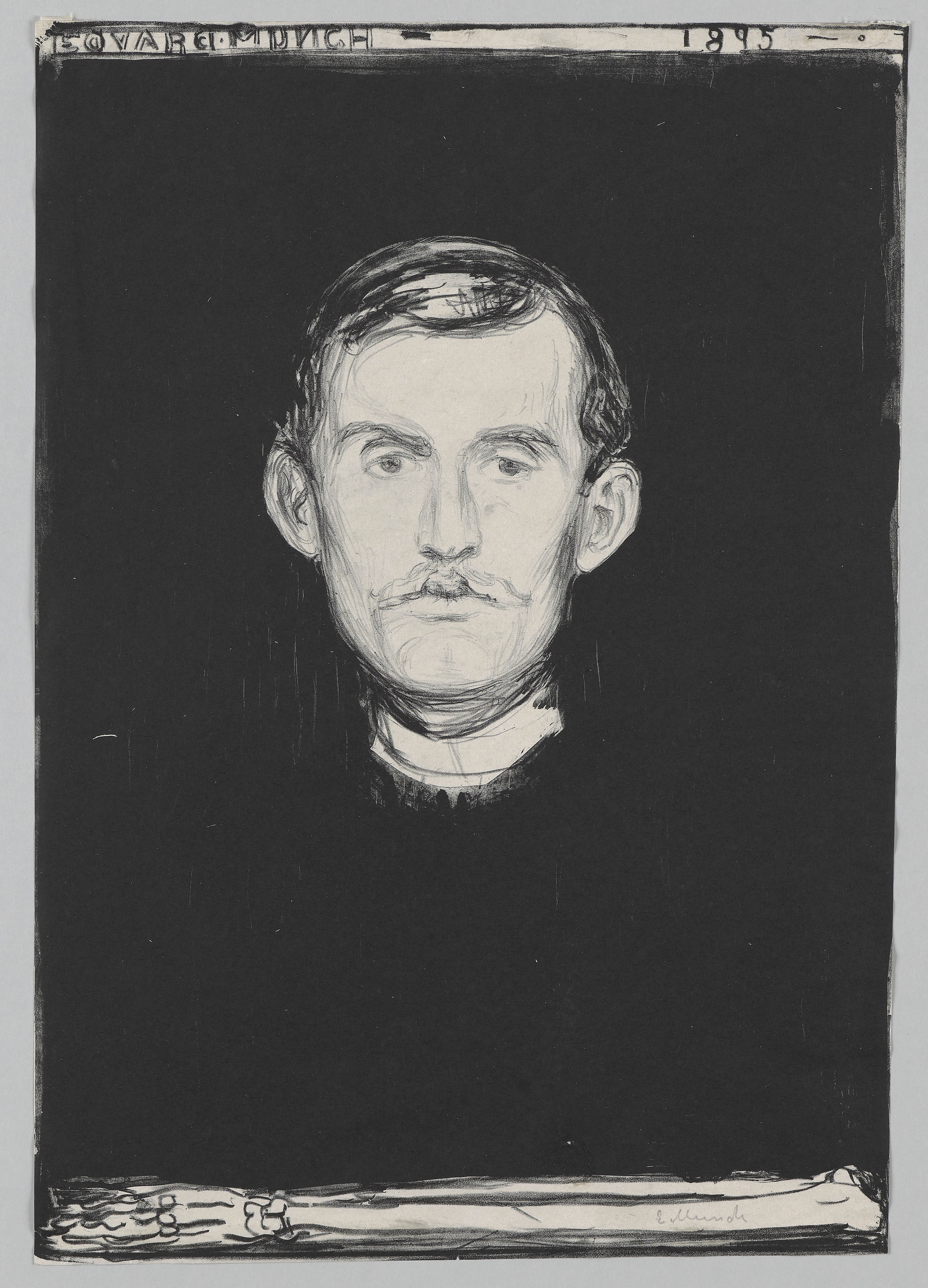 Edvard Munch, "Selvportrett", "Self-Portrait"