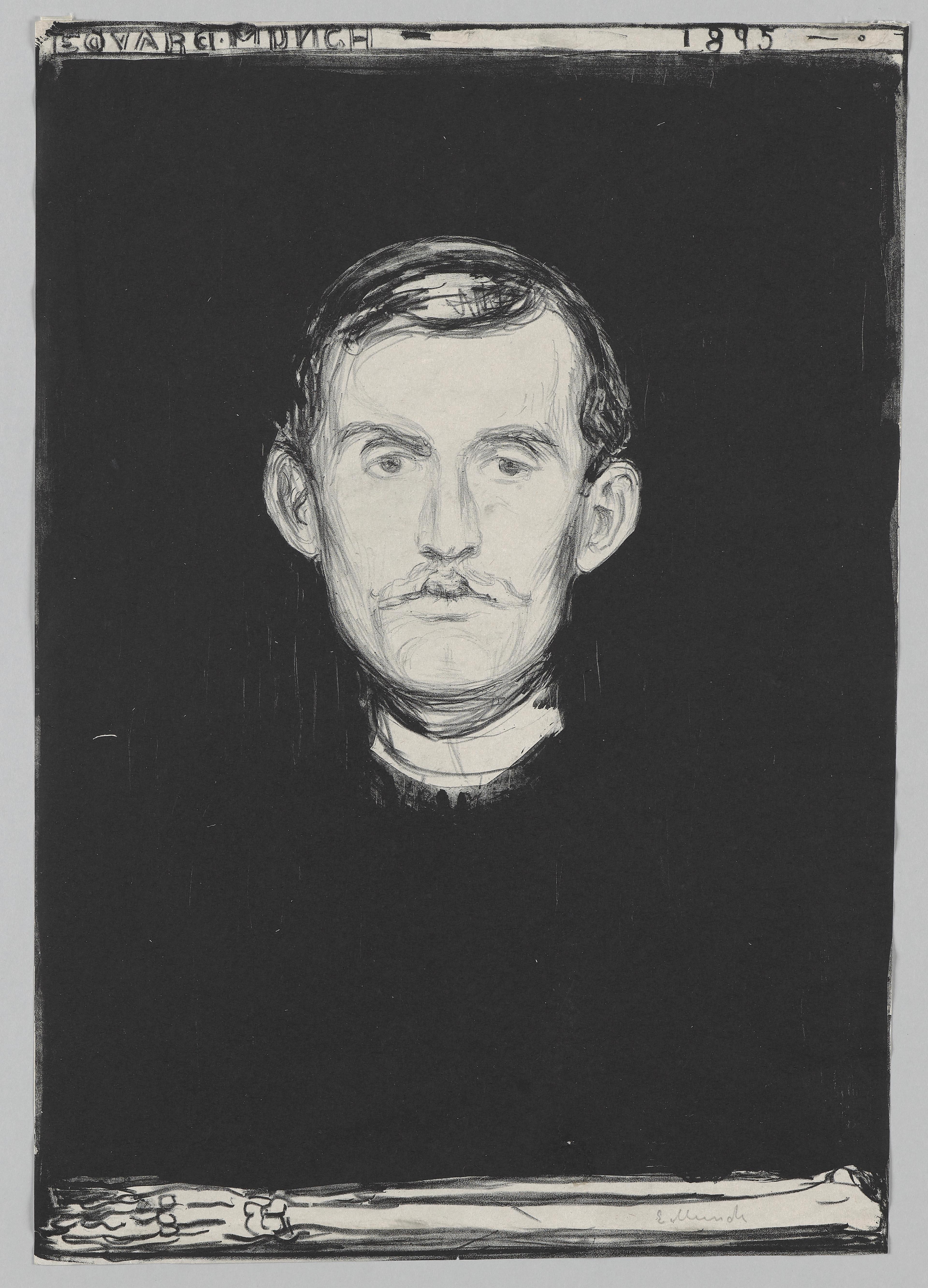 Edvard Munch, "Selvportrett", "Self-Portrait"