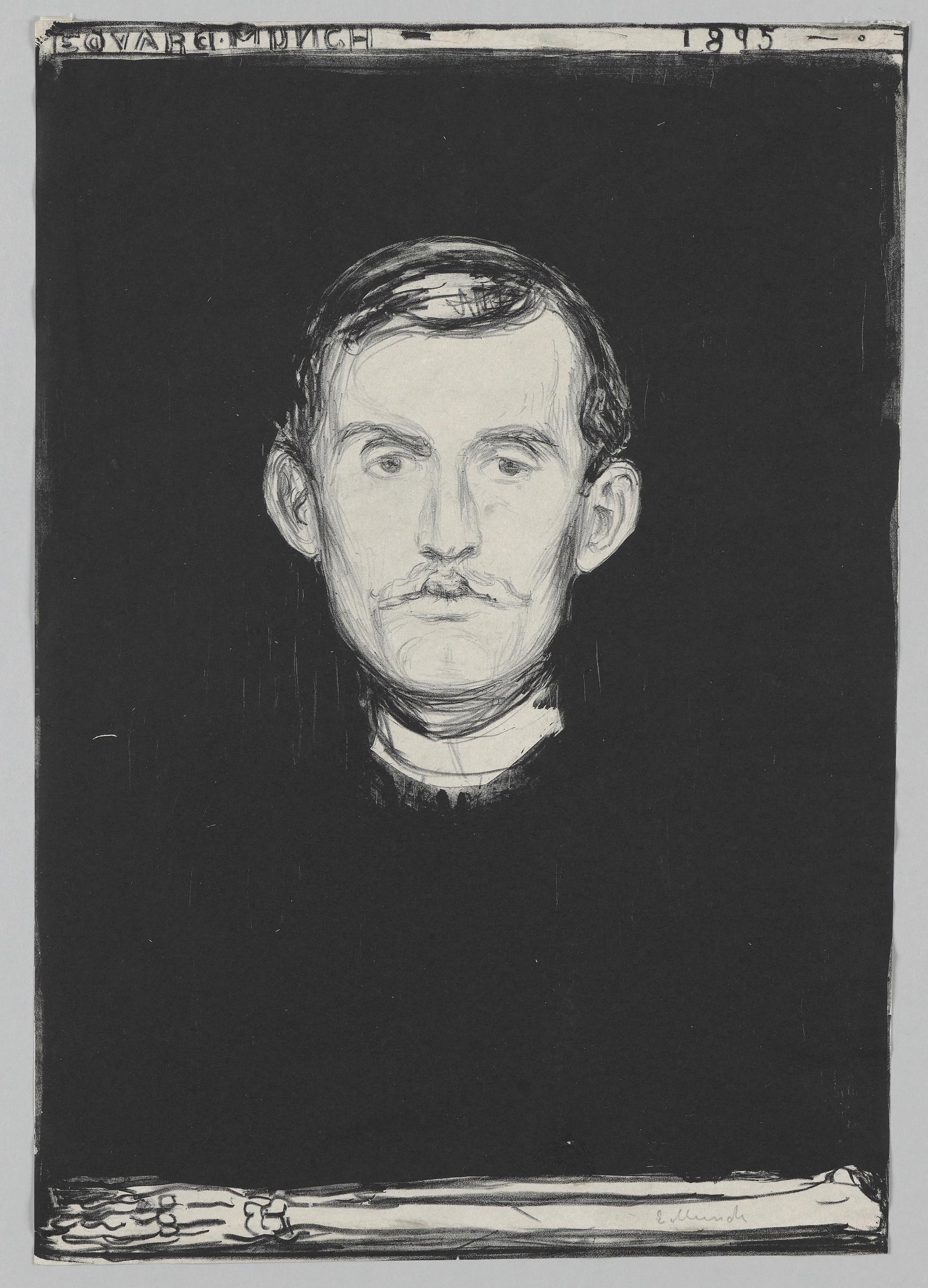 Edvard Munch, "Selvportrett", "Self-Portrait"