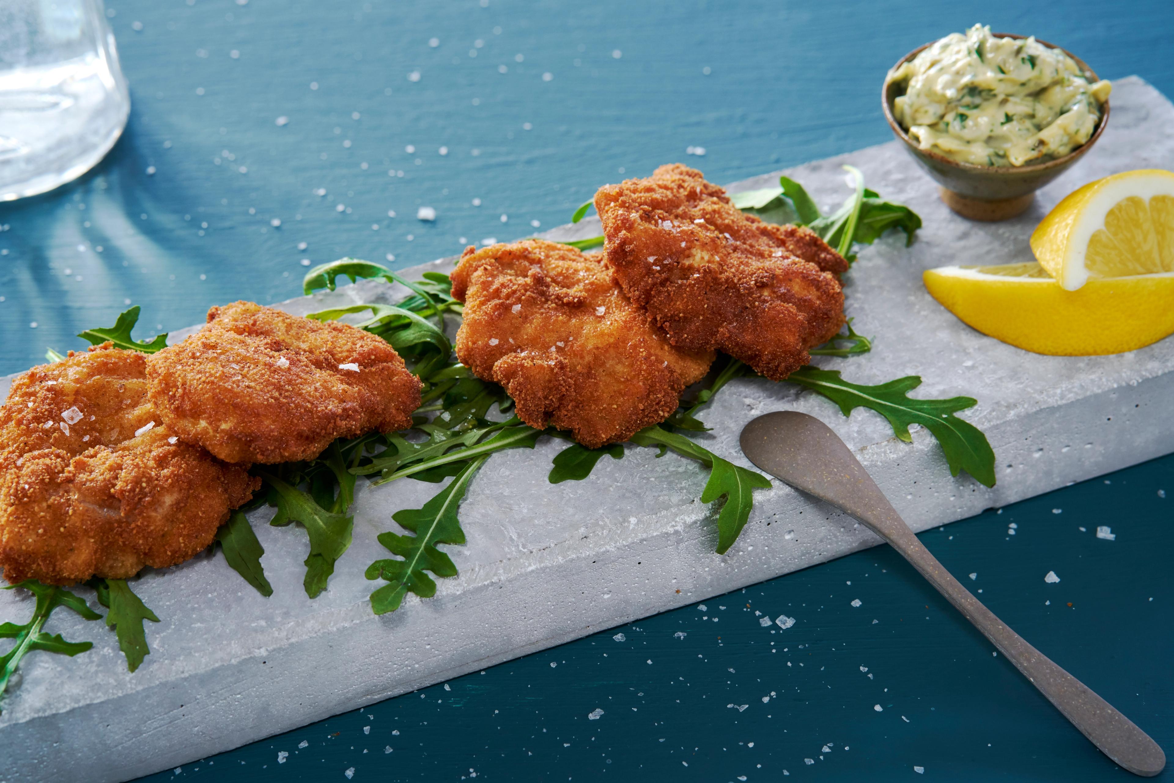 A plate of fried cod tongues in Norway