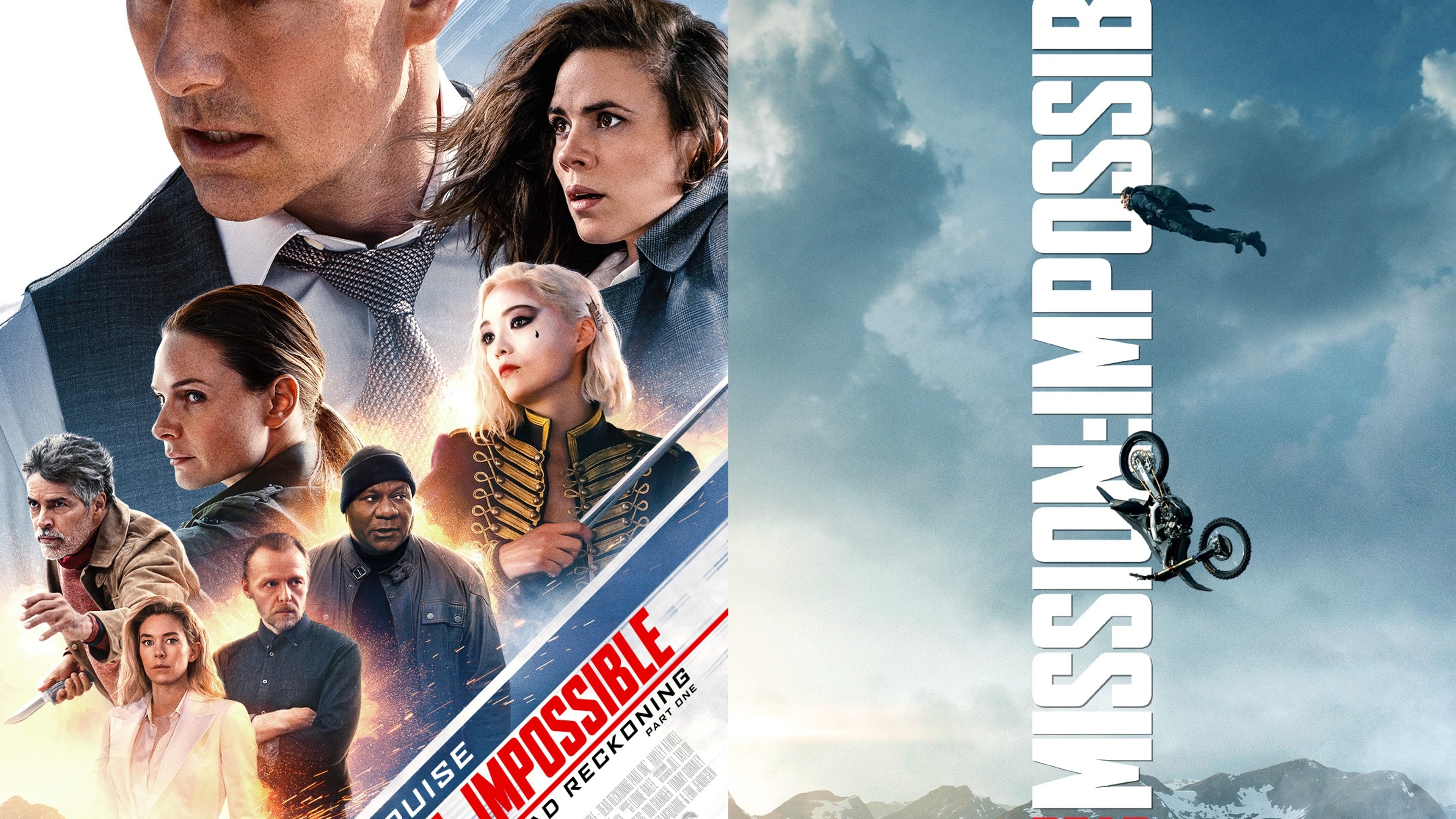 The official movie posters of Mission: Impossible displays Hellesylt and the epic stunt at Helsetkopen mountain