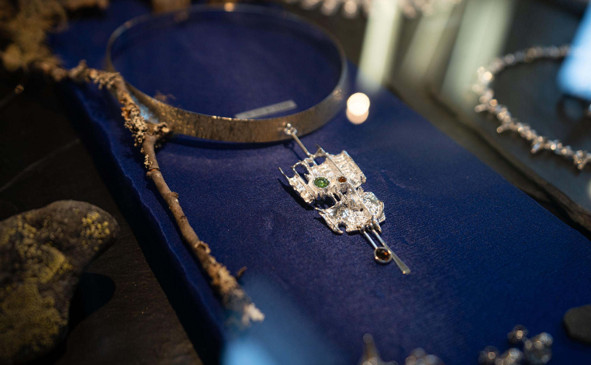 Silver designs at Juhls Silver Gallery in Kautokeino