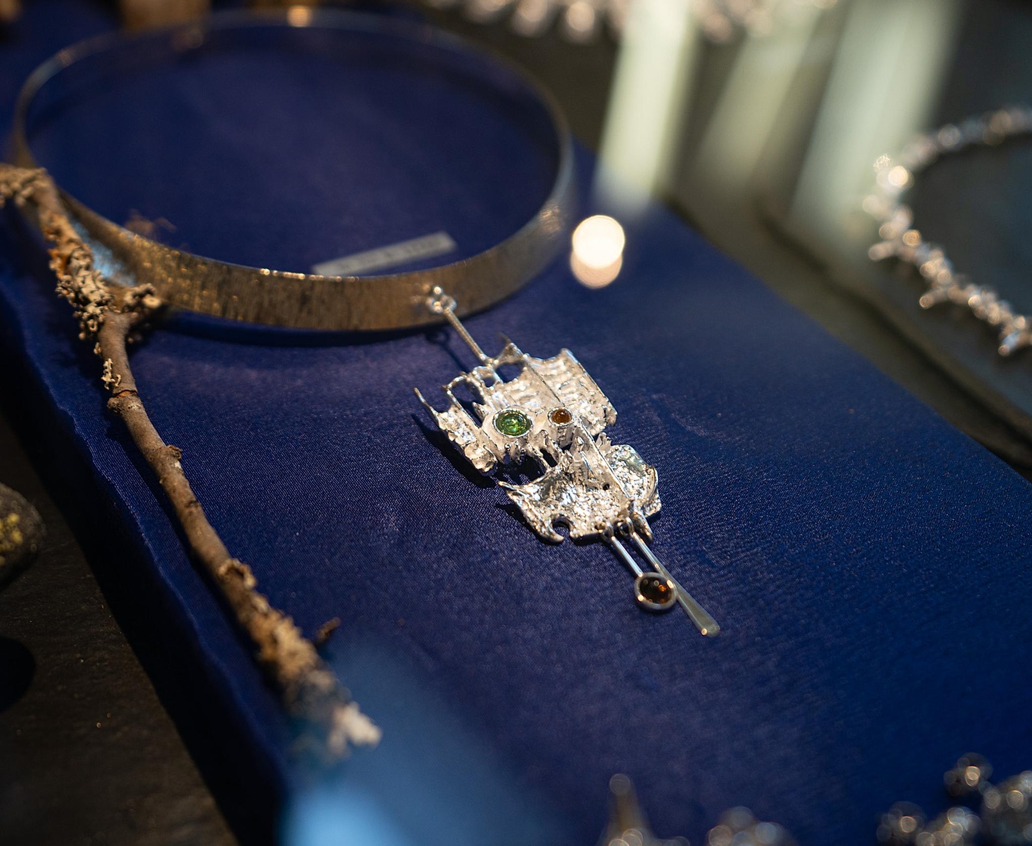 Silver designs at Juhls Silver Gallery in Kautokeino