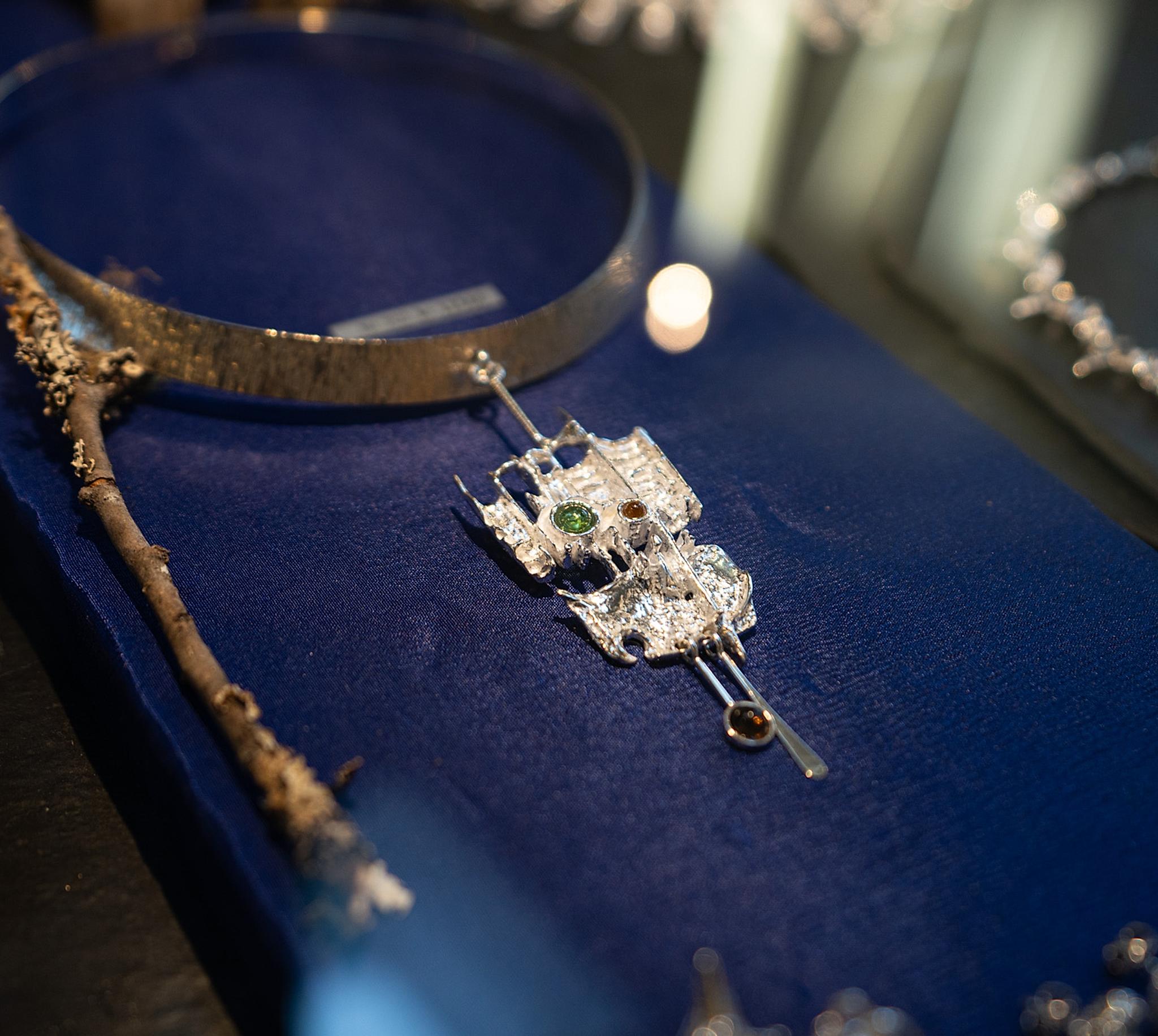 Silver designs at Juhls Silver Gallery in Kautokeino