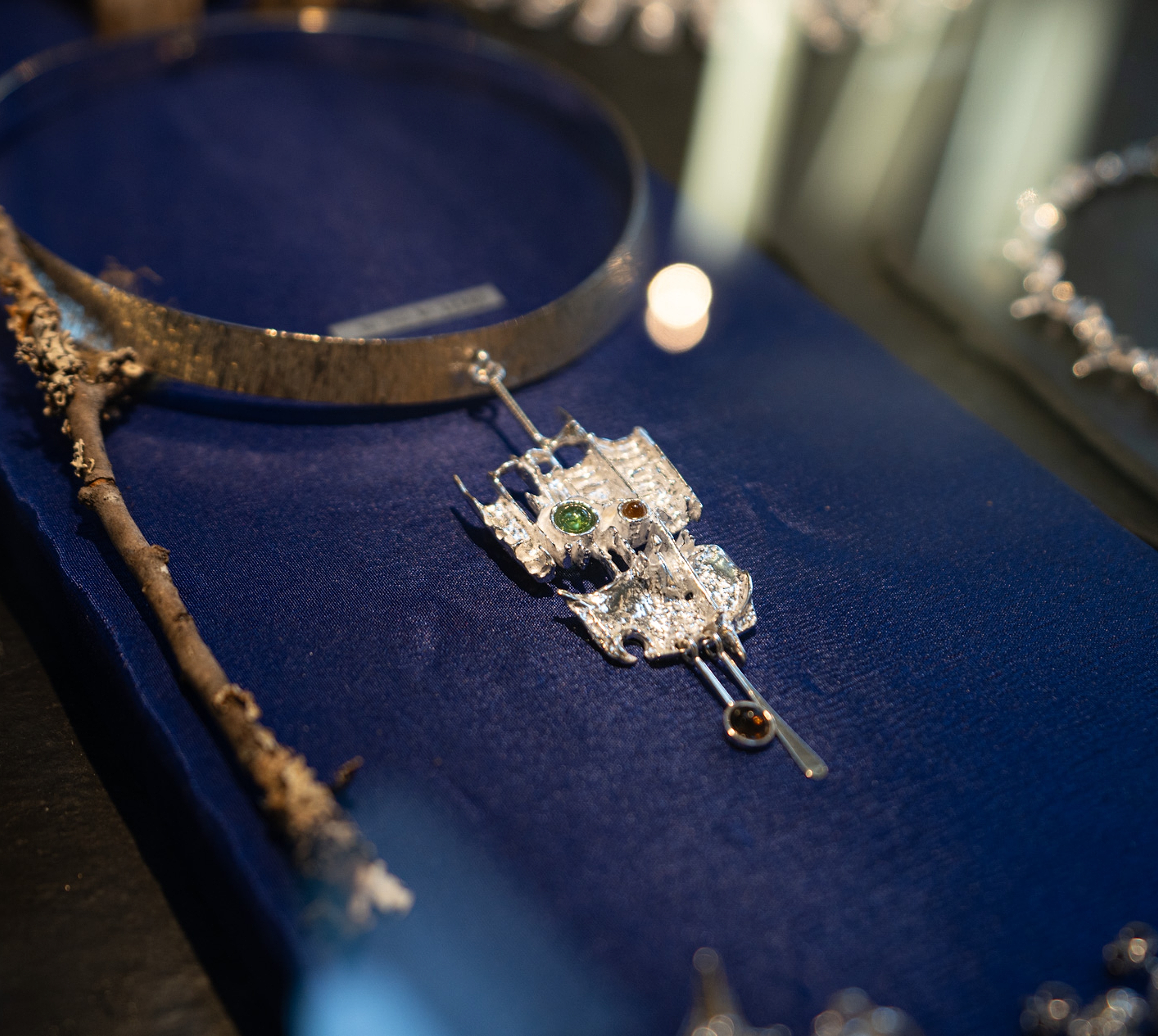 Silver designs at Juhls Silver Gallery in Kautokeino