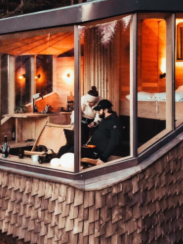 Woodnest tree top hut, Hardanger