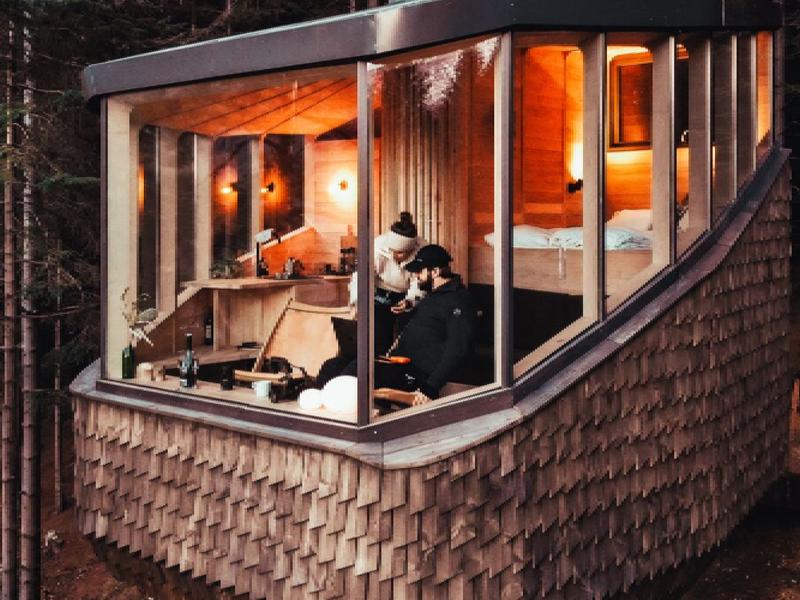 Woodnest tree top hut, Hardanger