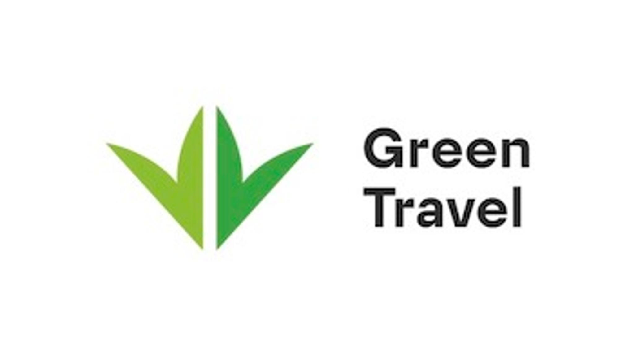 Green travel logo
