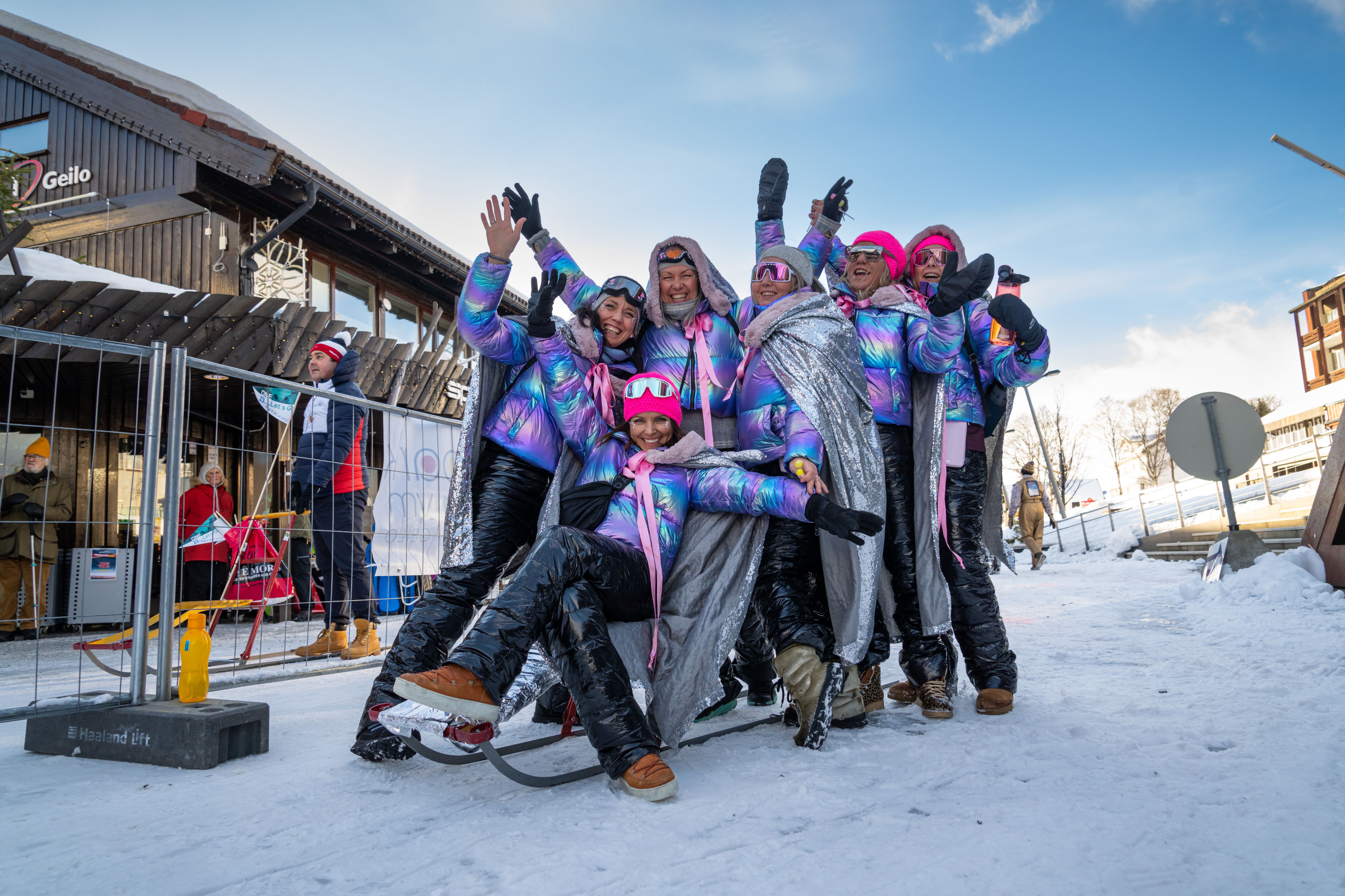 A group of people attending the Spark VM in Geilo.