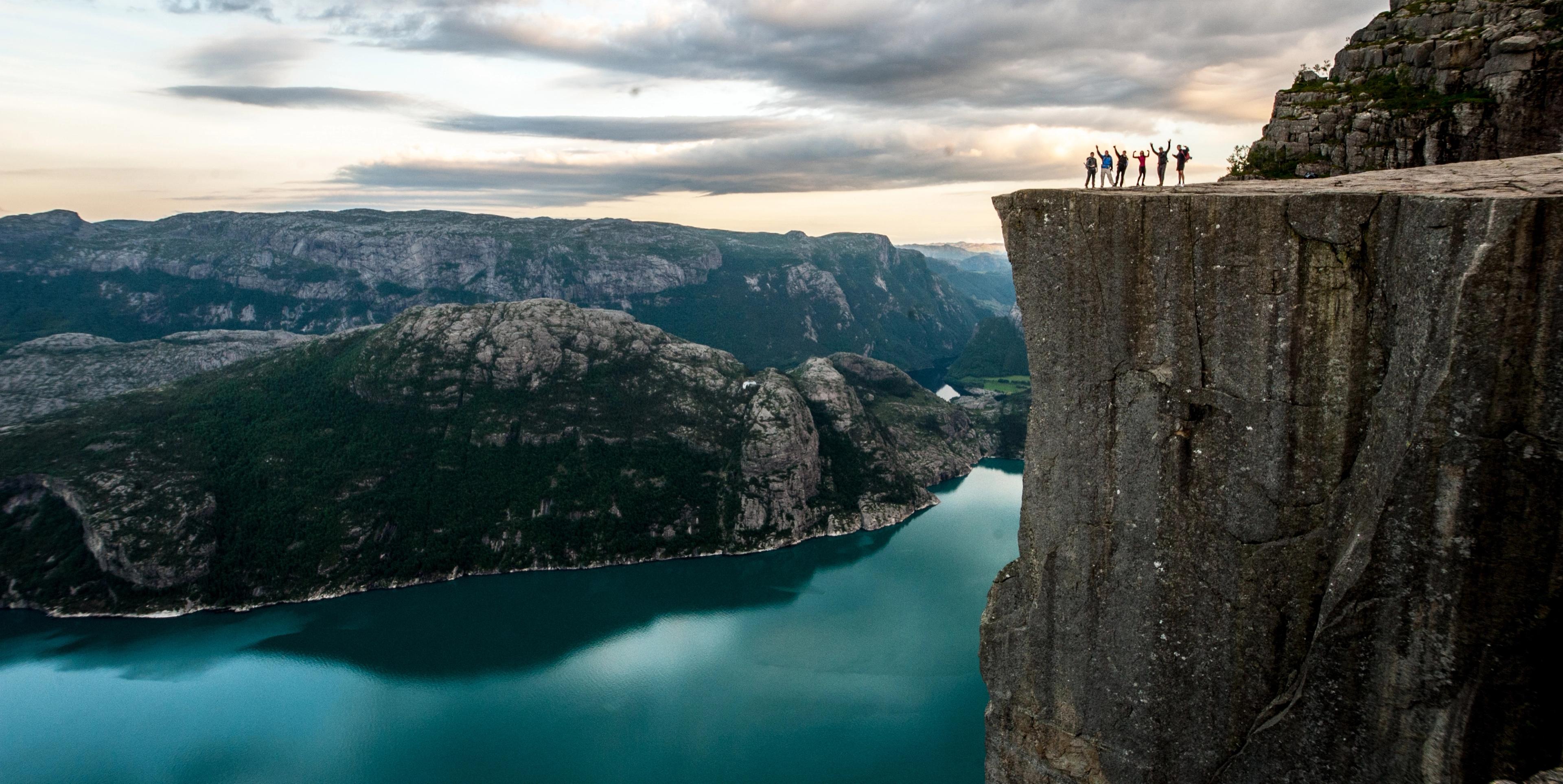 The Pulpit Rock and Lysefjorden in Fjord Norway
