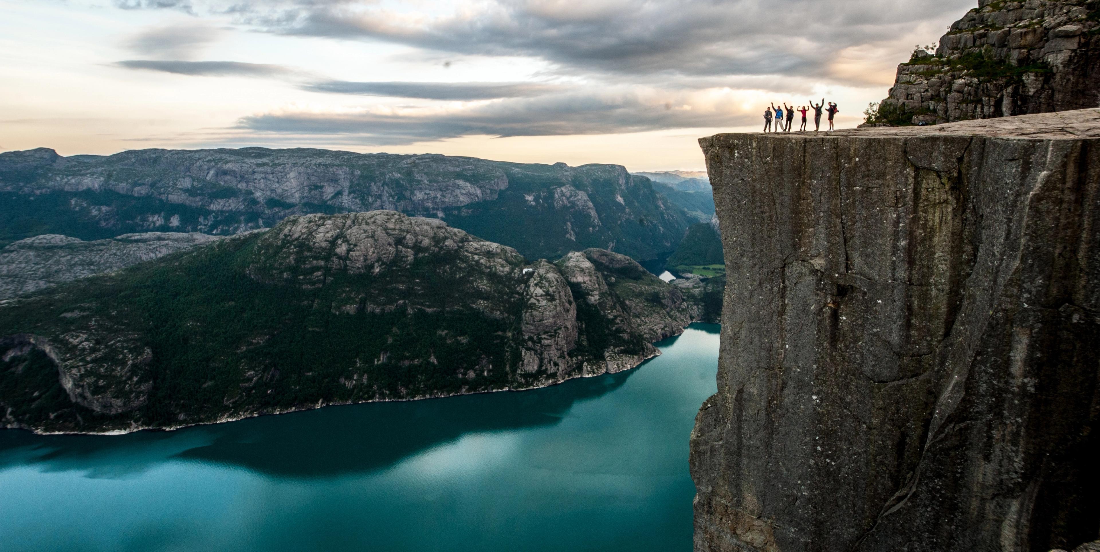 The Pulpit Rock and Lysefjorden in Fjord Norway