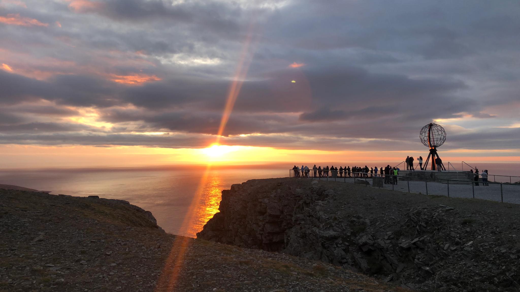 The North Cape plateau in Northern Norway, in November