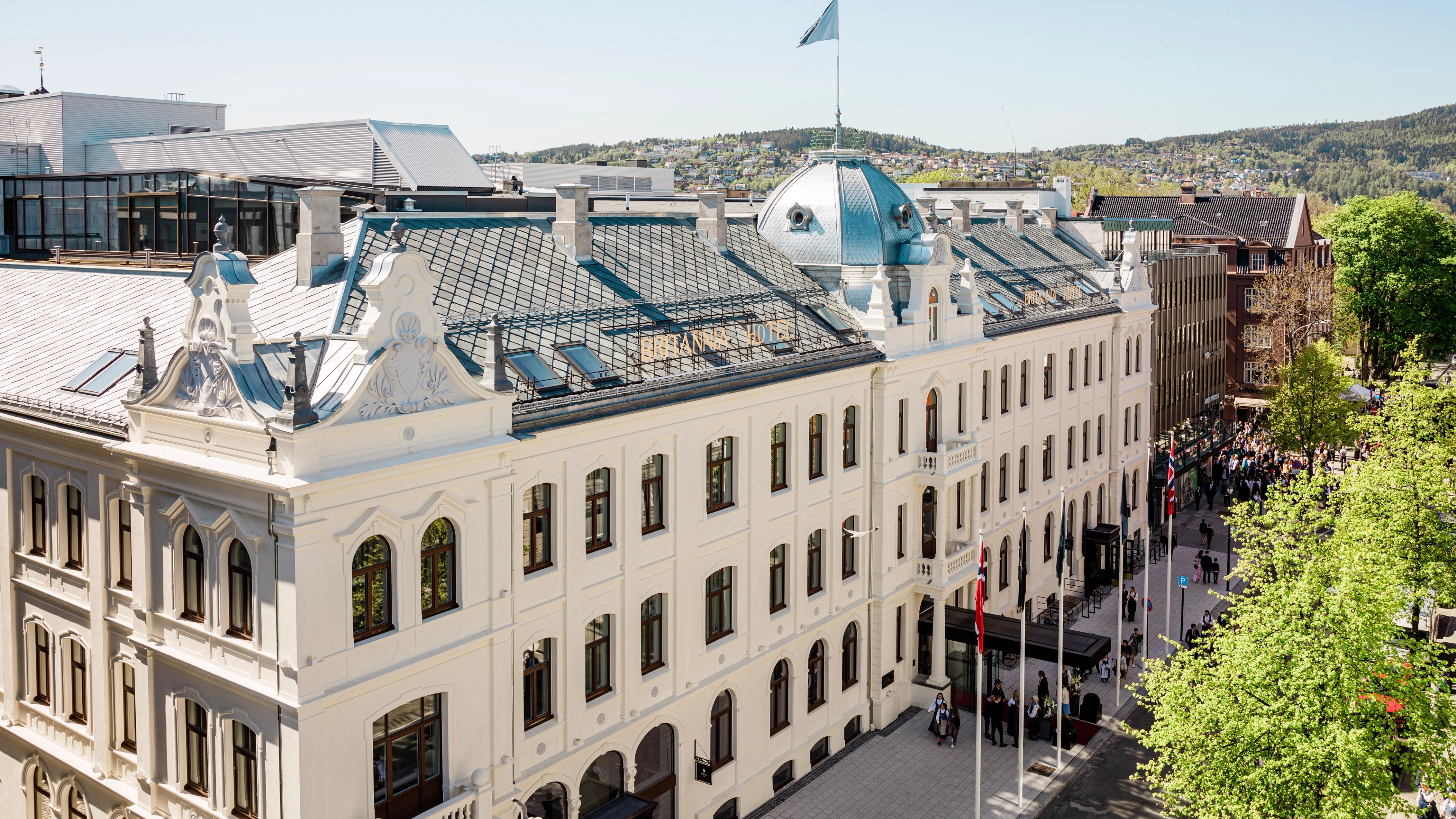 Eksteriør av Britannia Hotel i Trondheim