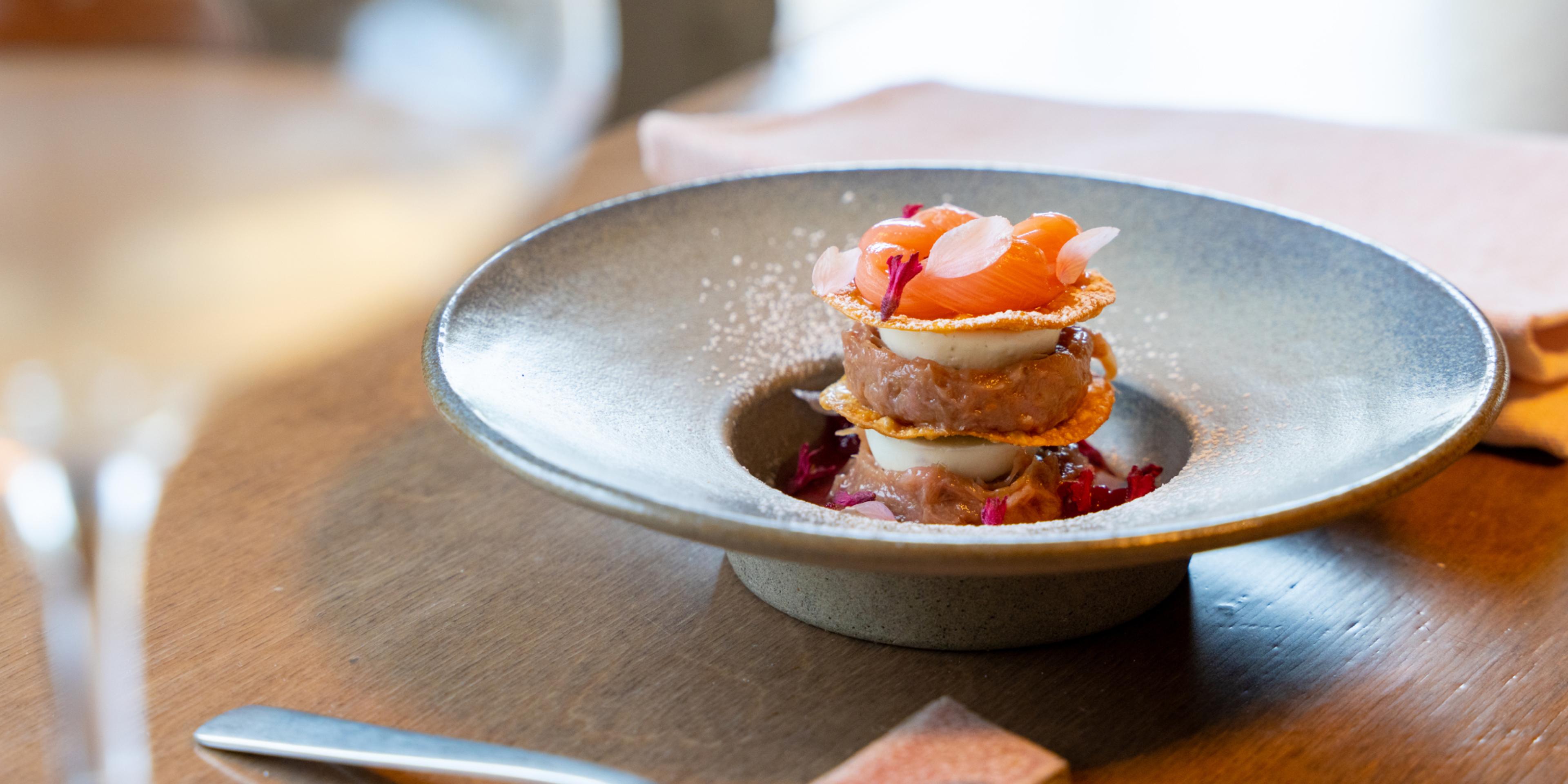 Food from restaurant Tango in Stavanger, Fjord Norway.