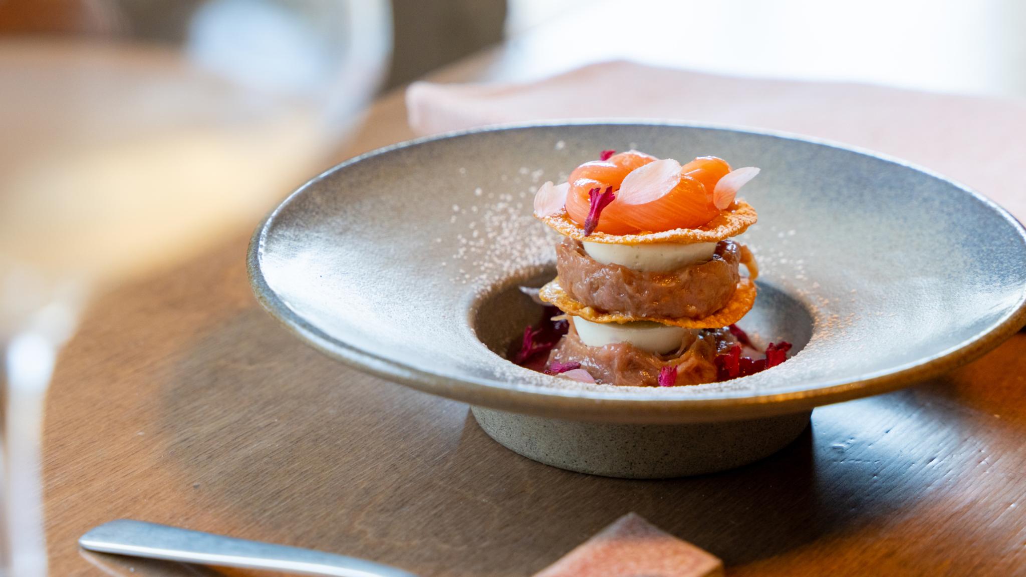 Food from restaurant Tango in Stavanger, Fjord Norway.