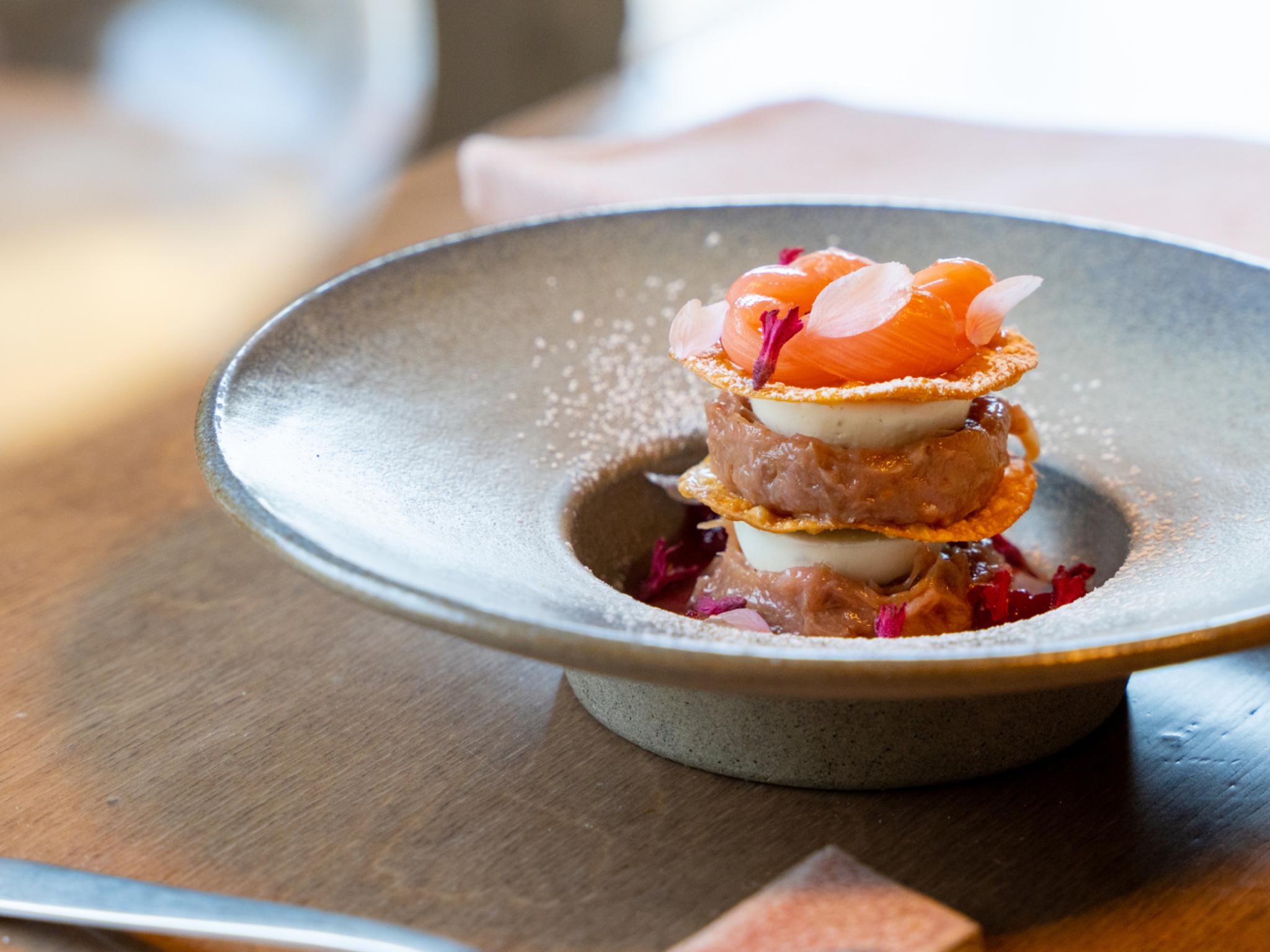 Food from restaurant Tango in Stavanger, Fjord Norway.