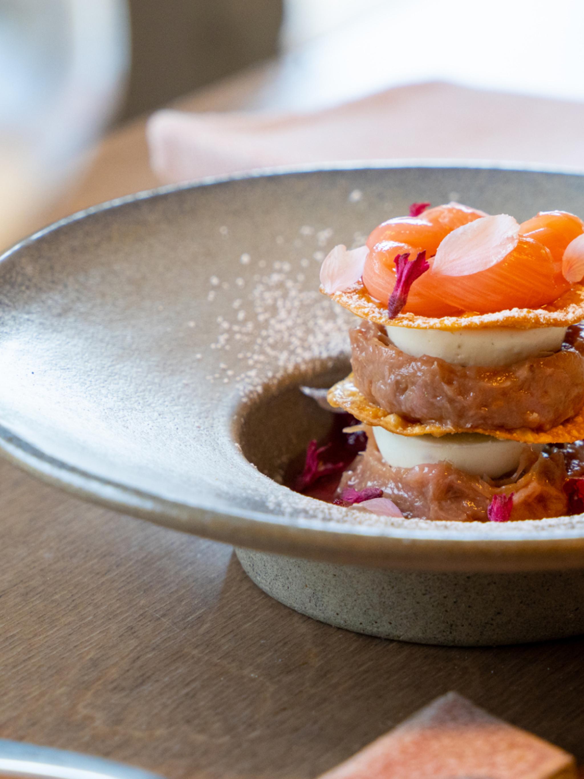 Food from restaurant Tango in Stavanger, Fjord Norway.