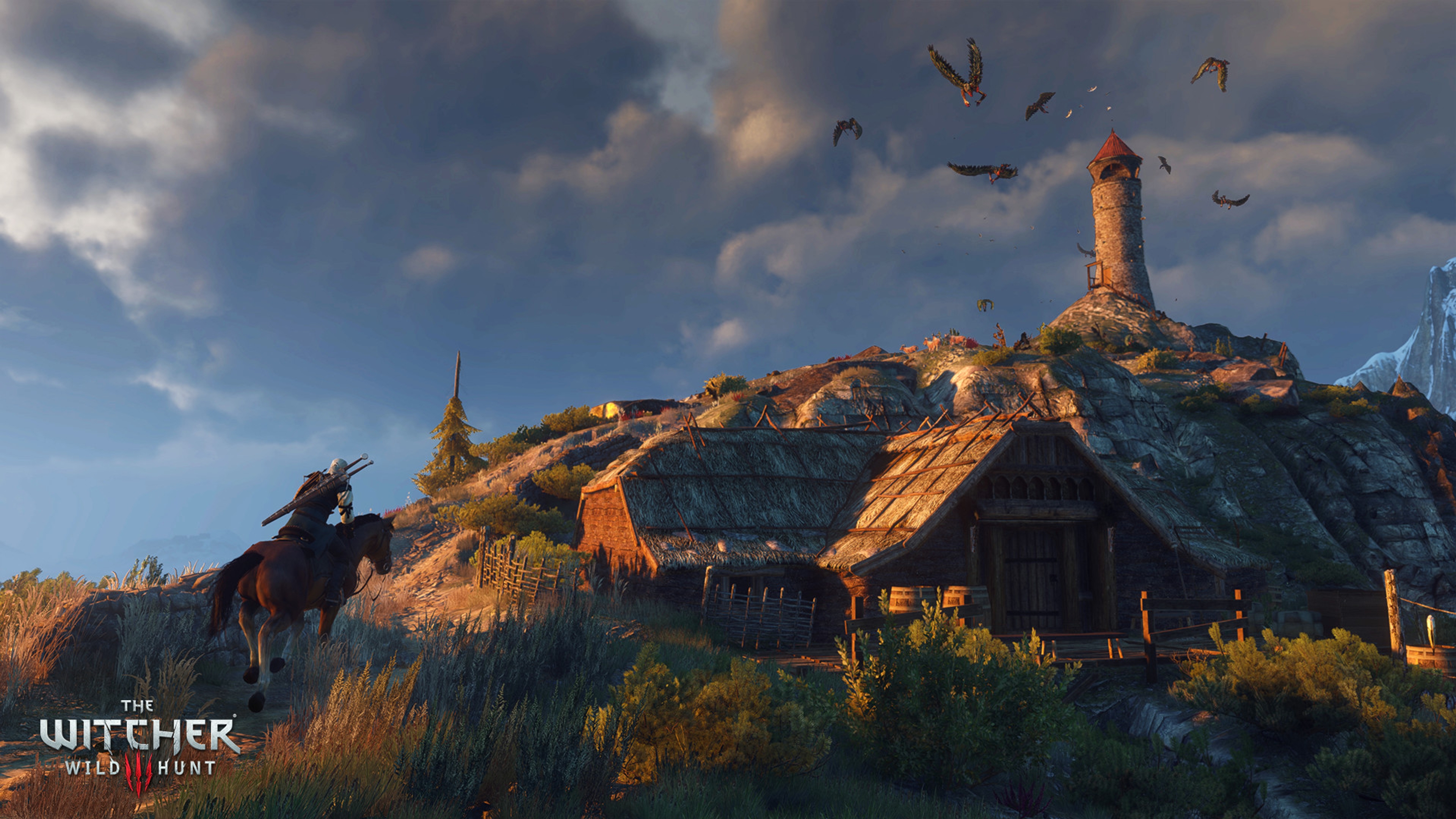A picture from the game The Witcher III where the player is exploring the islands of Skellige