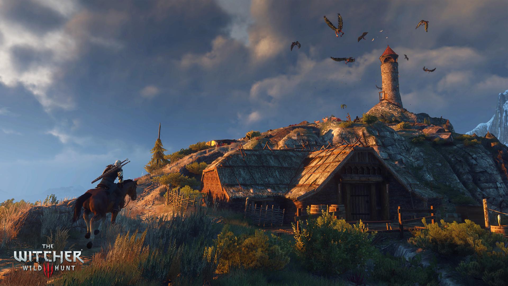 A picture from the game The Witcher III where the player is exploring the islands of Skellige