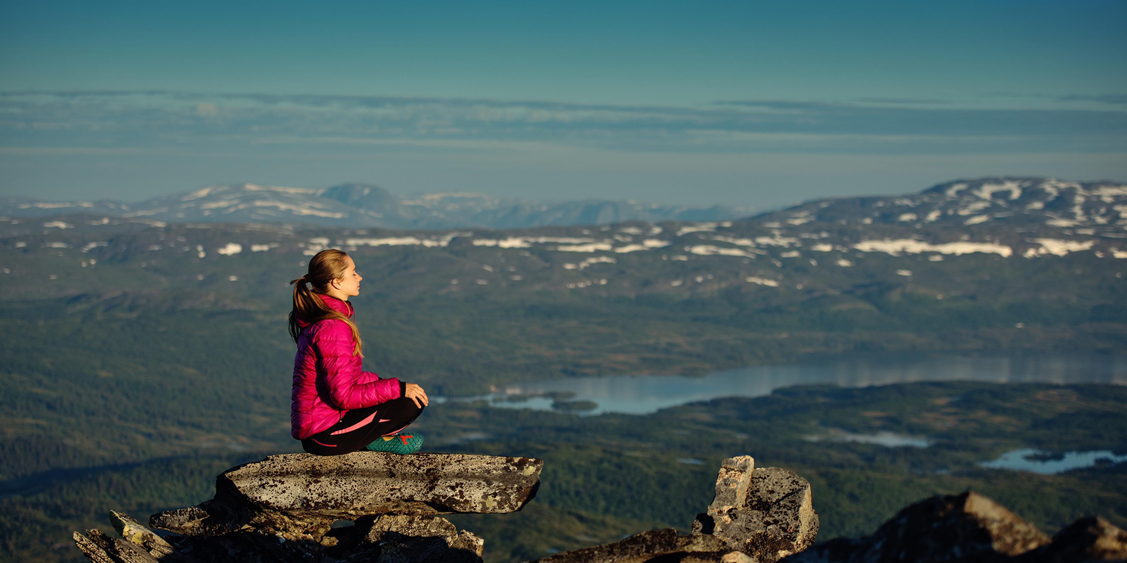 Ansicht vom Berg Dærga im Nationalpark Børgefjell, Namdalen, Trøndelag